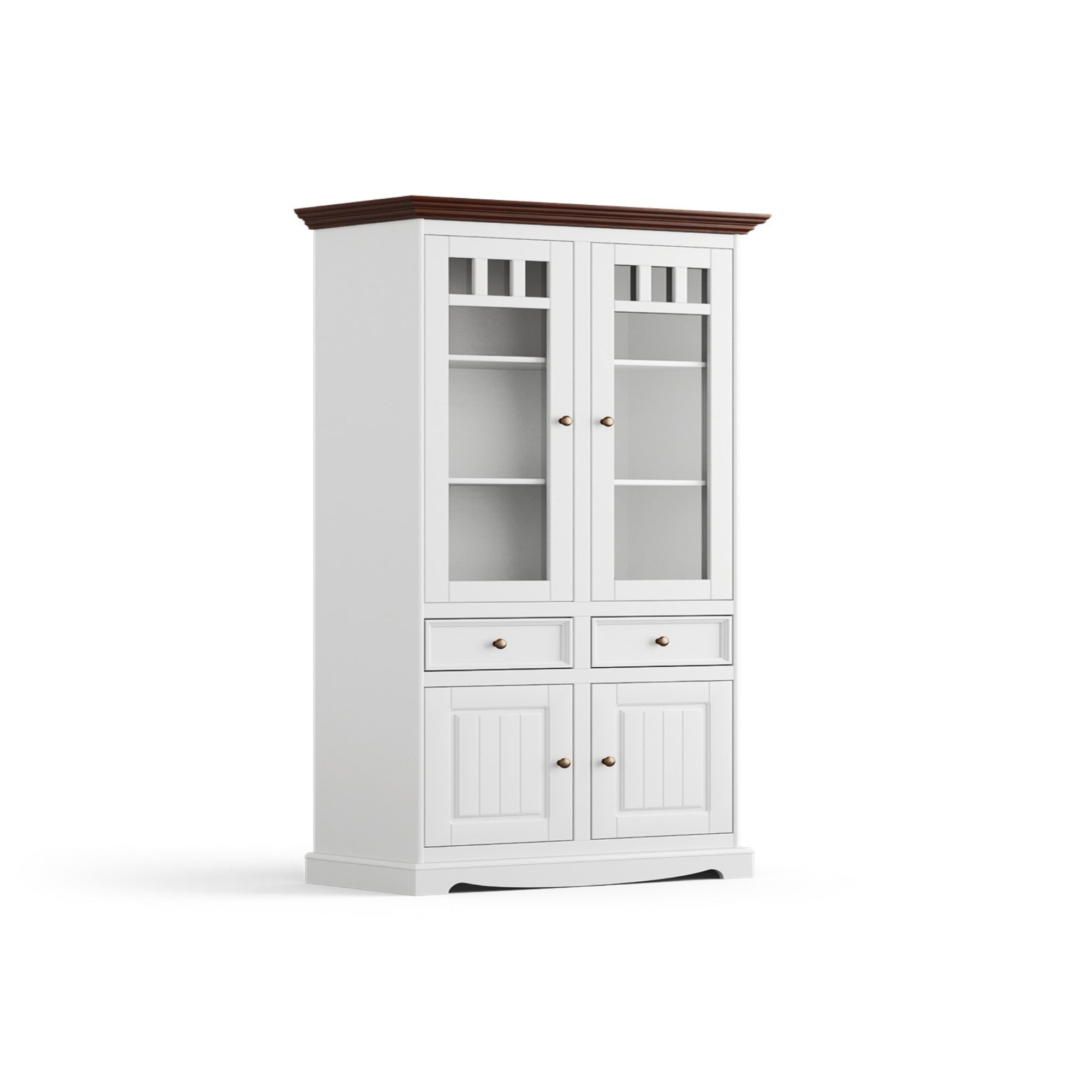 Vitrine Belluno 44x190 cm, Material: Massives Kiefernholz