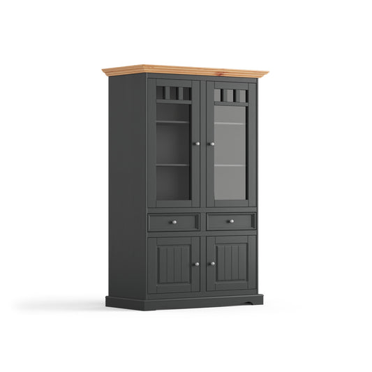 Vitrine Belluno 44,2x190 cm, Material: Massives Kiefernholz