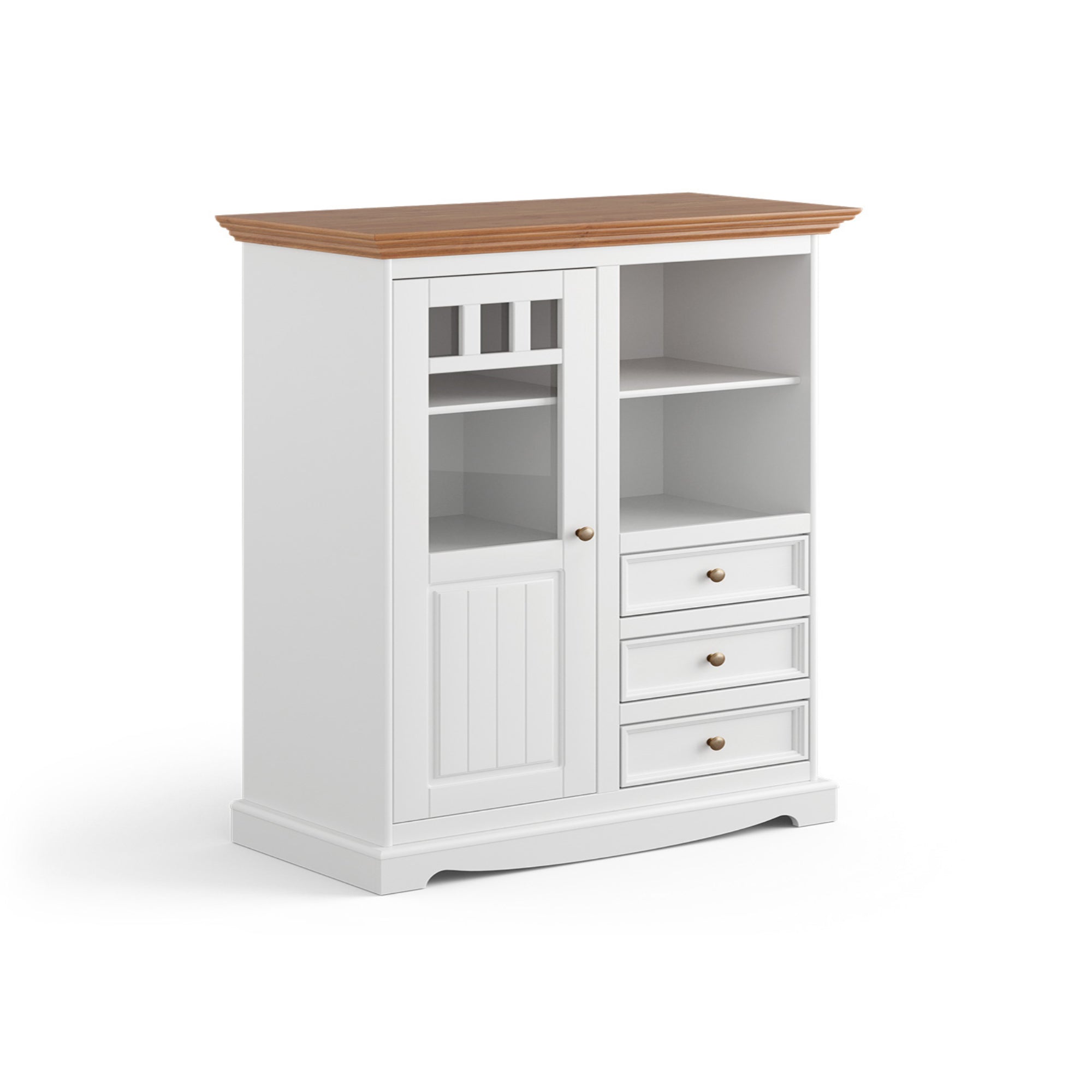 Vitrine Belluno 44x130 cm Material: Massives Kiefernholz
