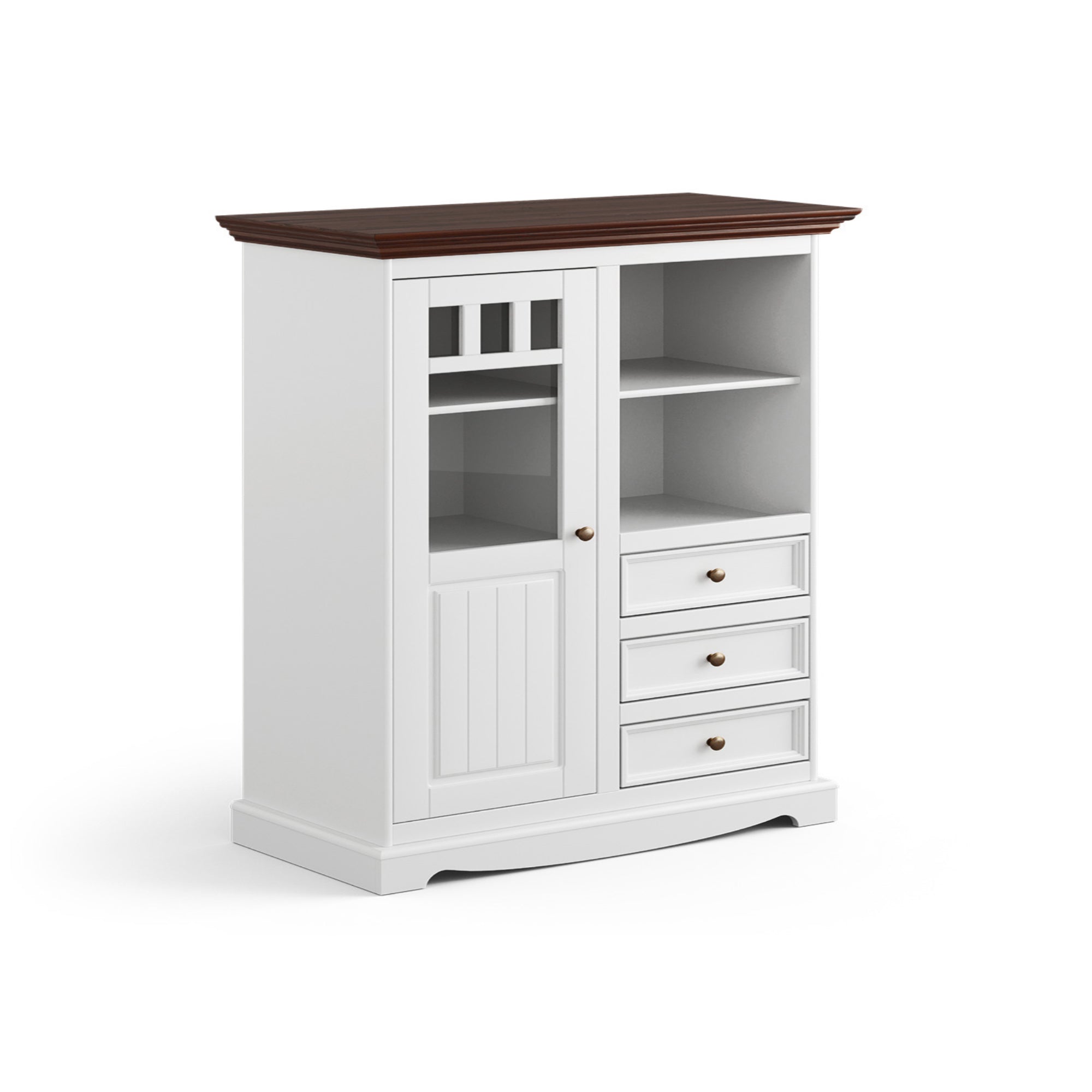 Vitrine Belluno 44x130 cm Material: Massives Kiefernholz