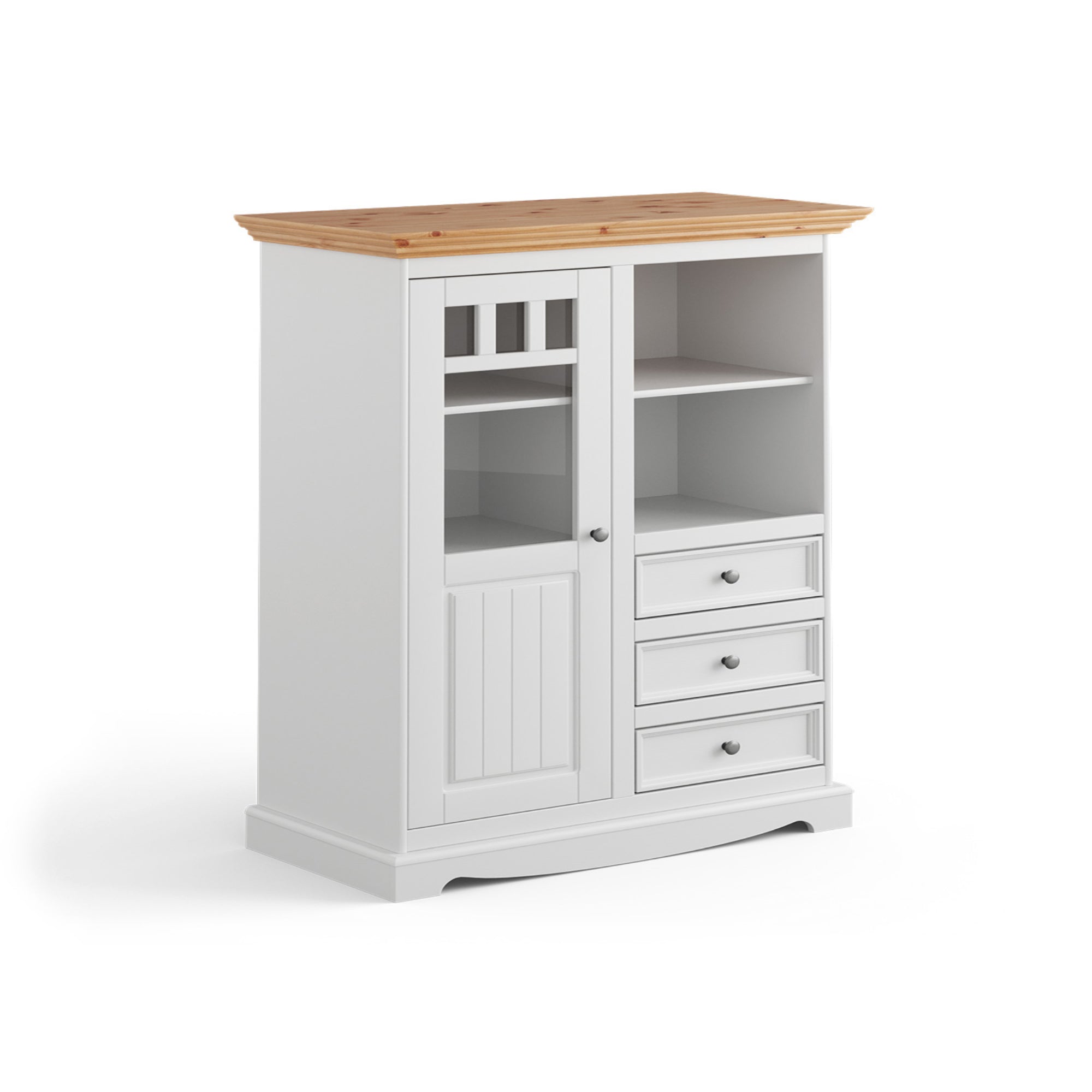 Vitrine Belluno 44x130 cm Material: Massives Kiefernholz