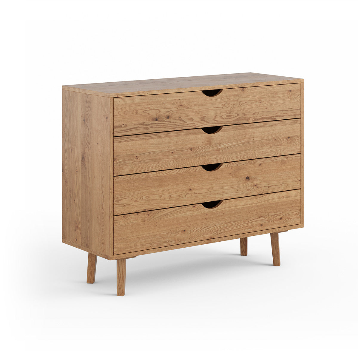 Kommode Simona 110x40 cm, Material: Massivholz Eiche