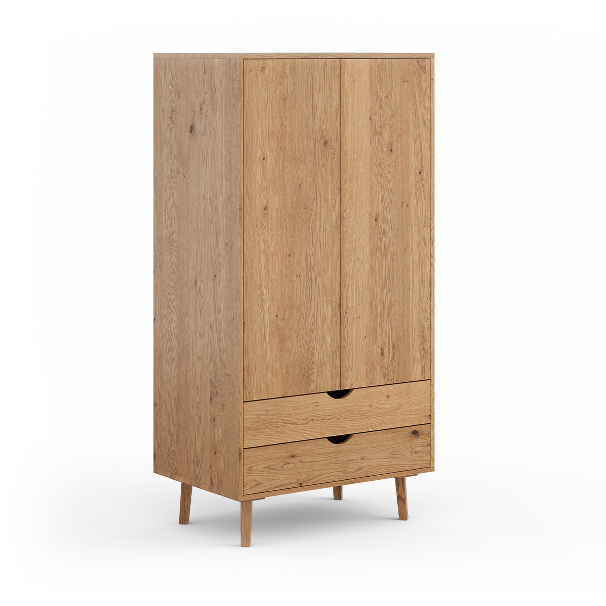 Schrank Simona 90x180 cm, Material: Massivholz Eiche