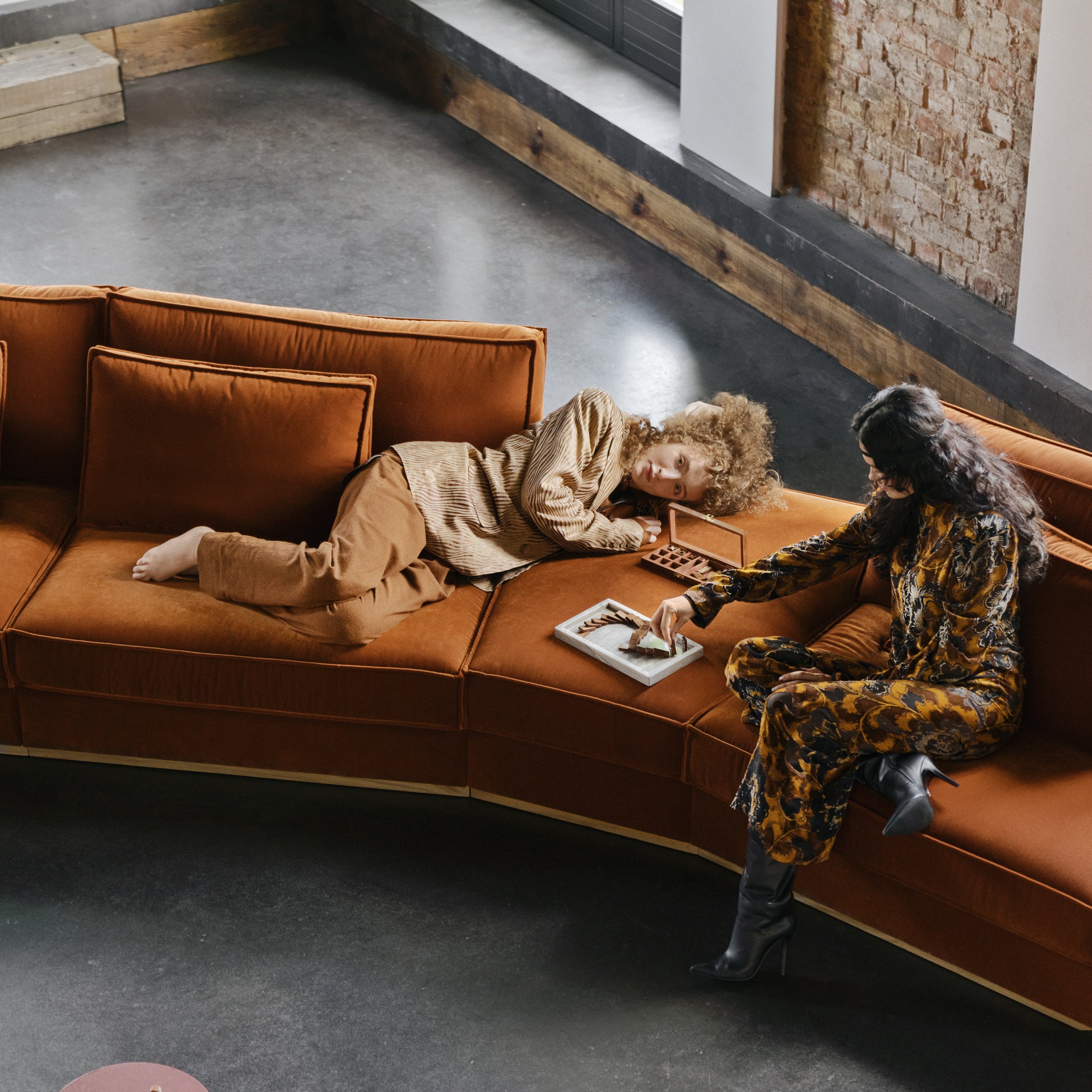 Modulare Garnitur Mood, Material: Auswahl möglich