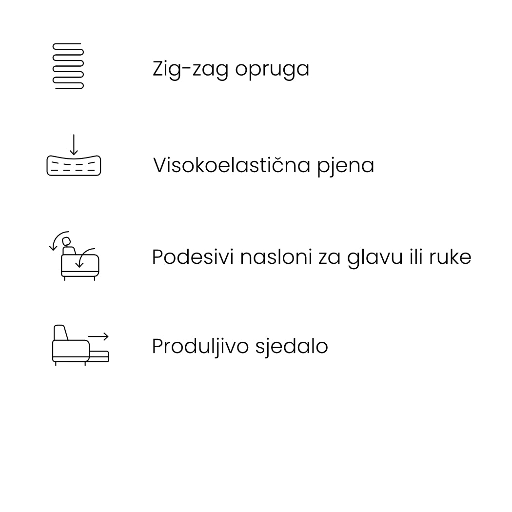 Ecksofa Piano 295x188cm, Material: Auswahl möglich