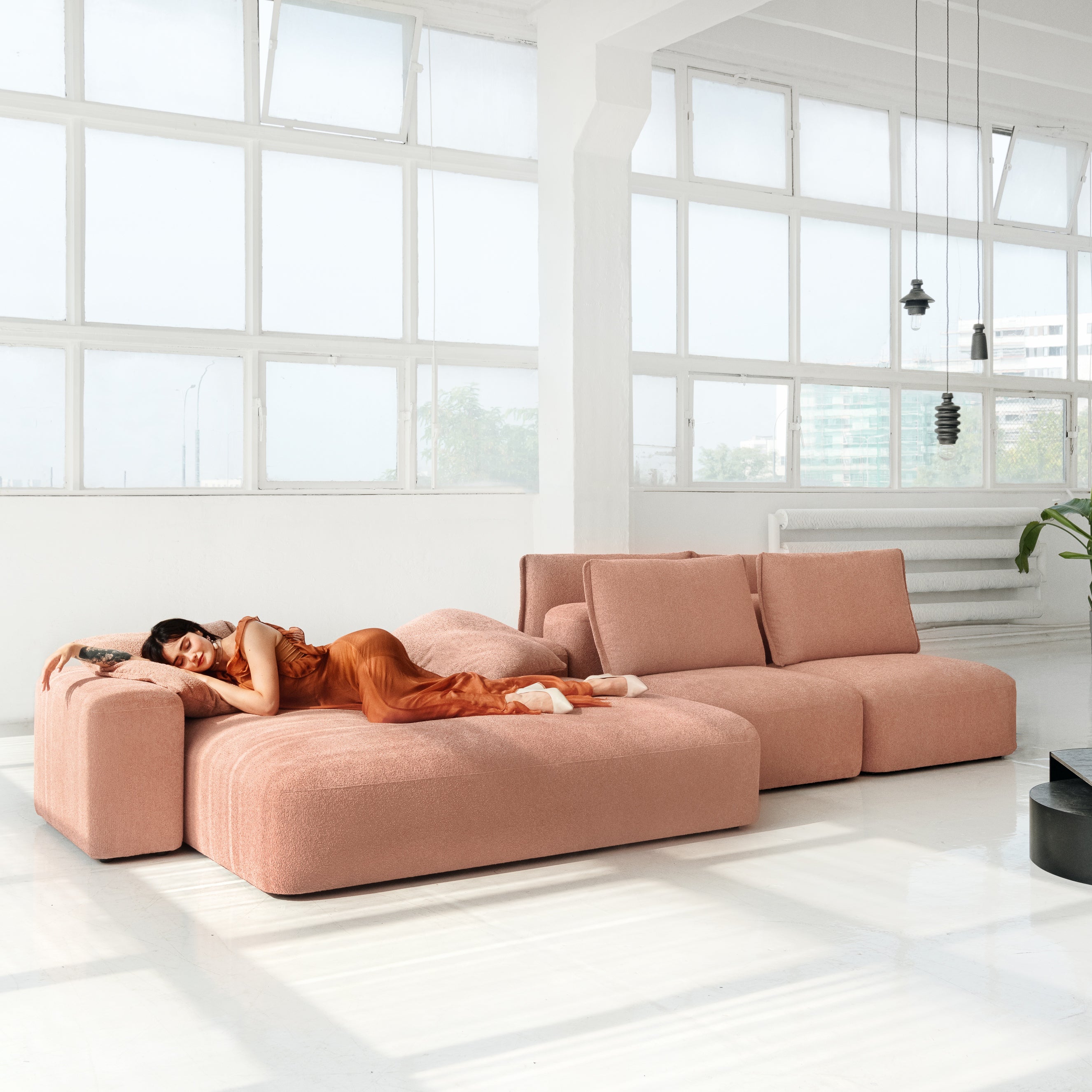 Modulare Garnitur Dune, Material: Auswahl möglich