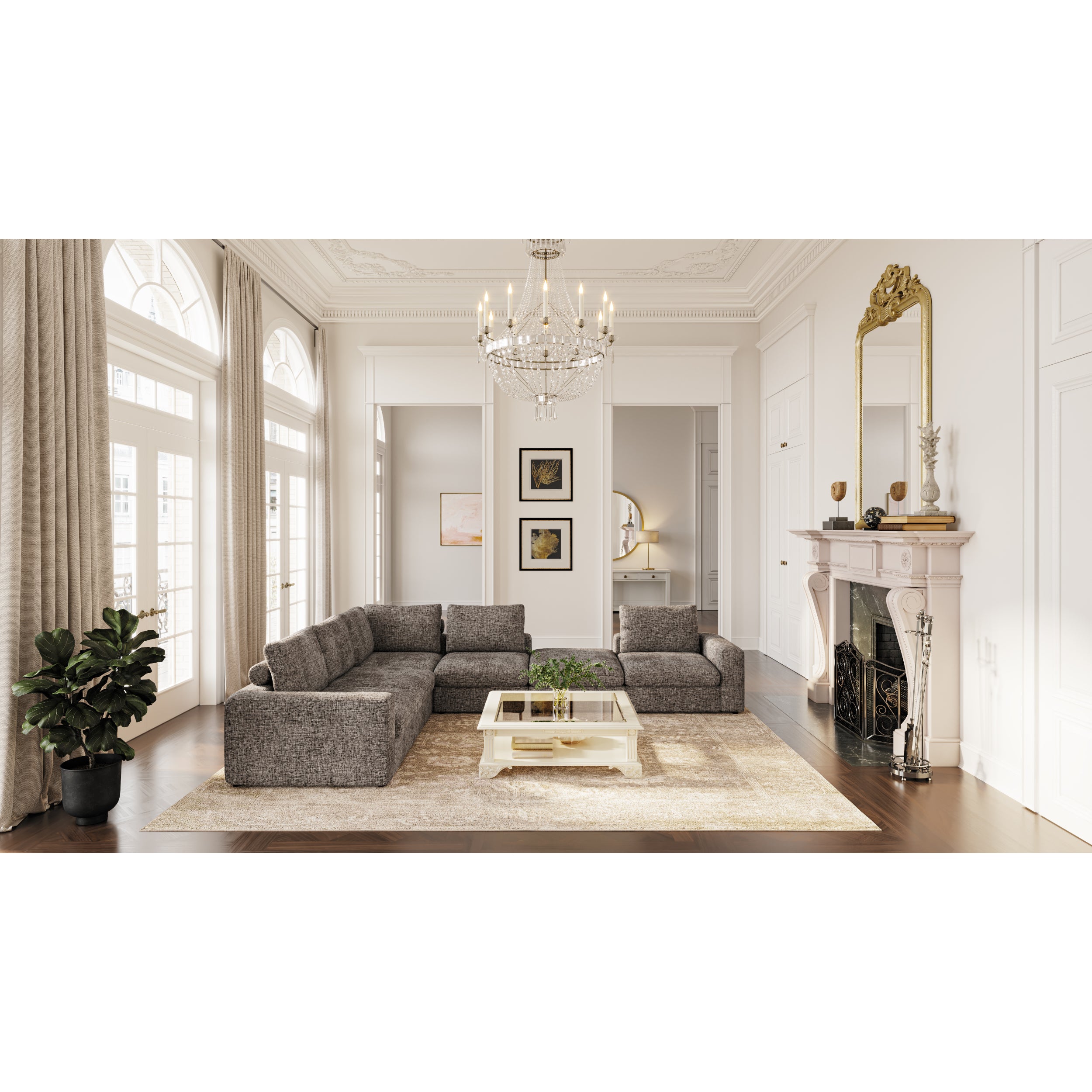 Modulare Garnitur Prestige, Material: Auswahl möglich