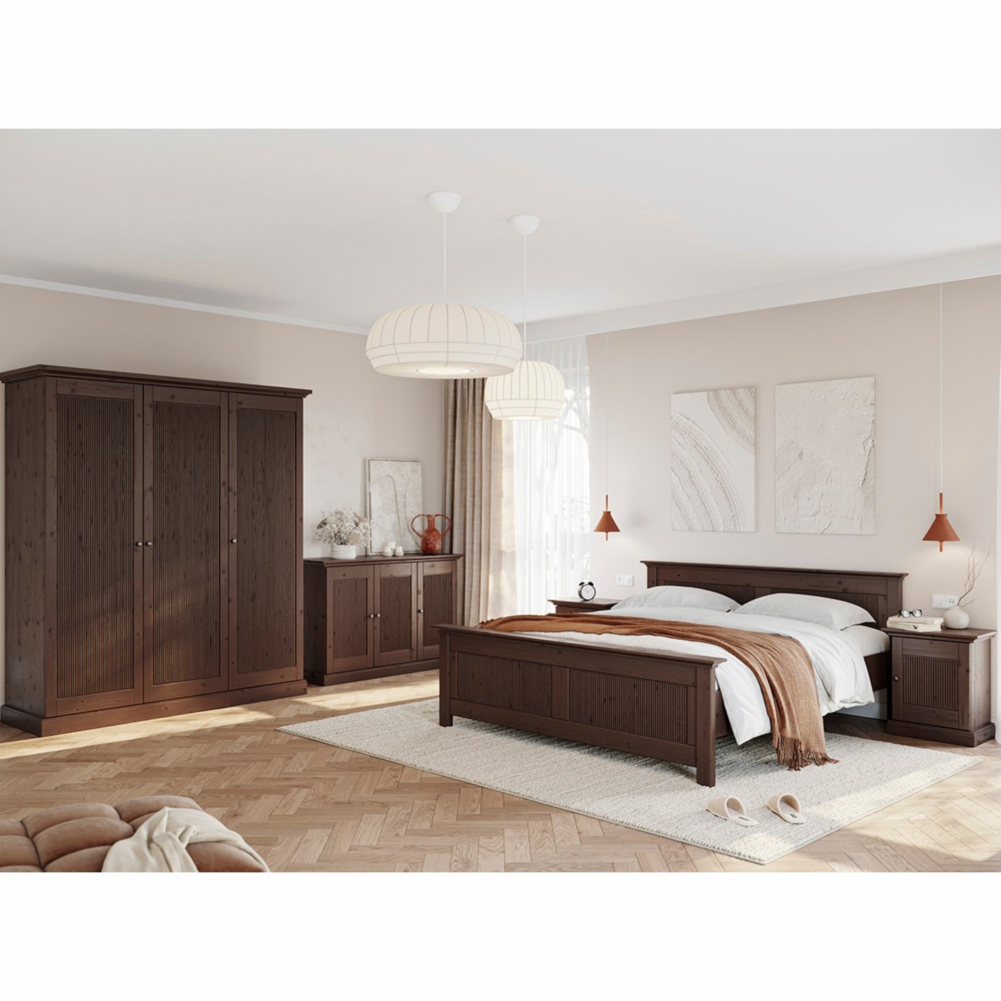 Ormar Rosella 188,5x212,6 cm, Material: Massives Kiefernholz