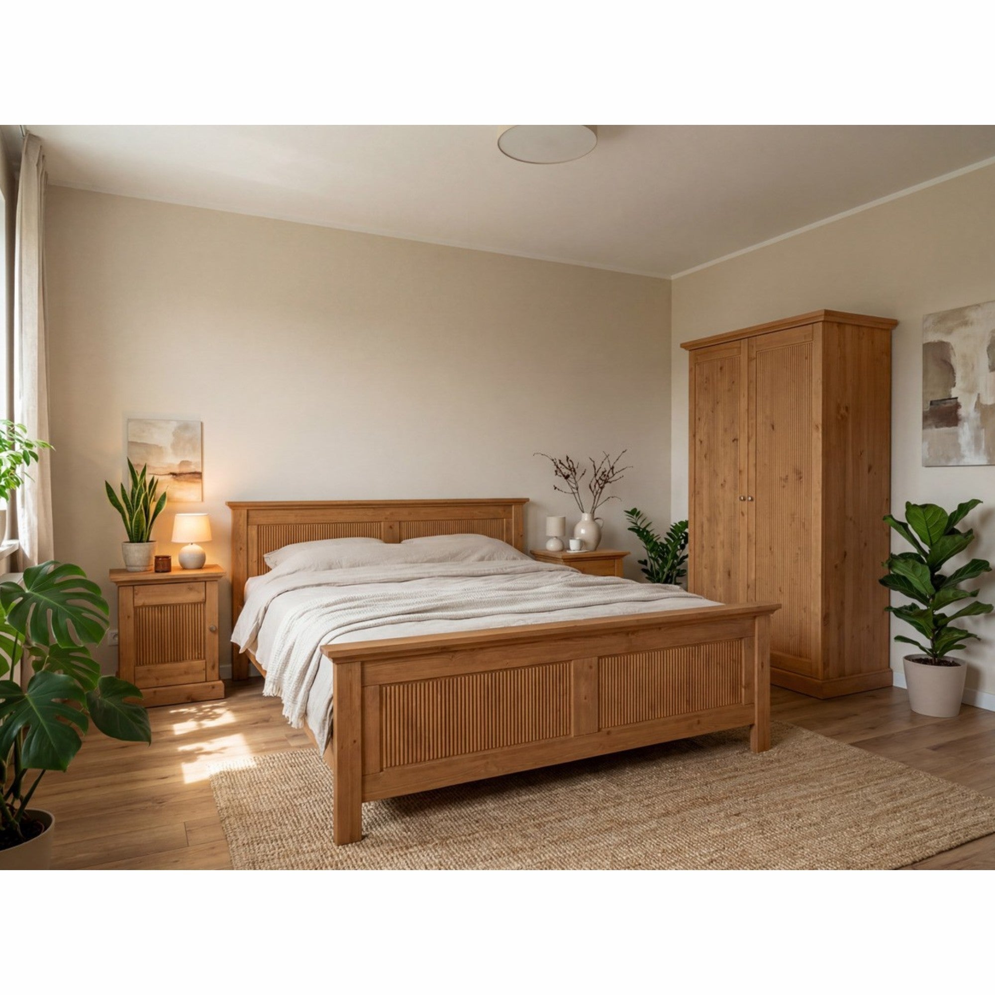 Nachttisch Rosella, Material: Massives Kiefernholz