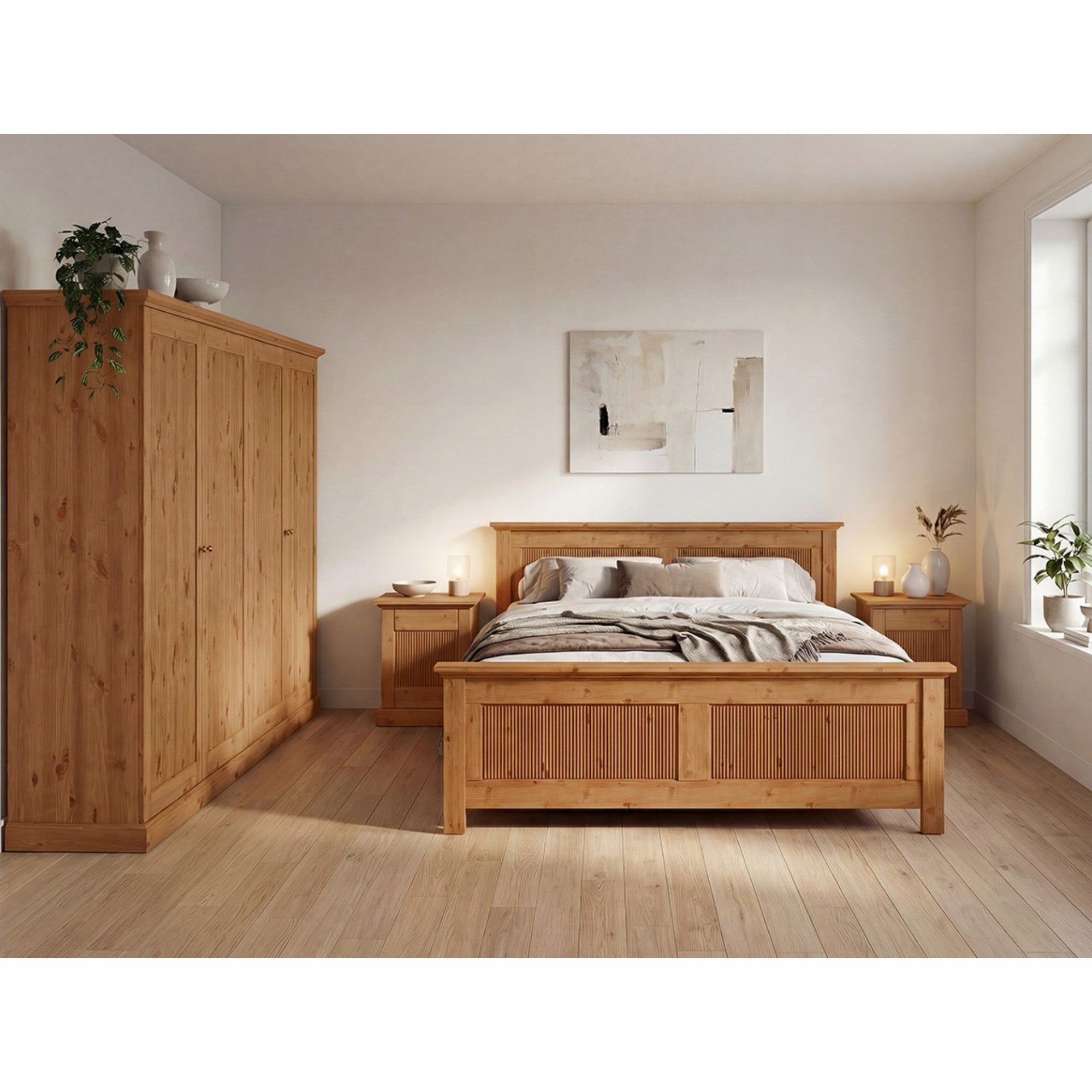 Das Bett Rosella, Material: Massiv Kiefernholz