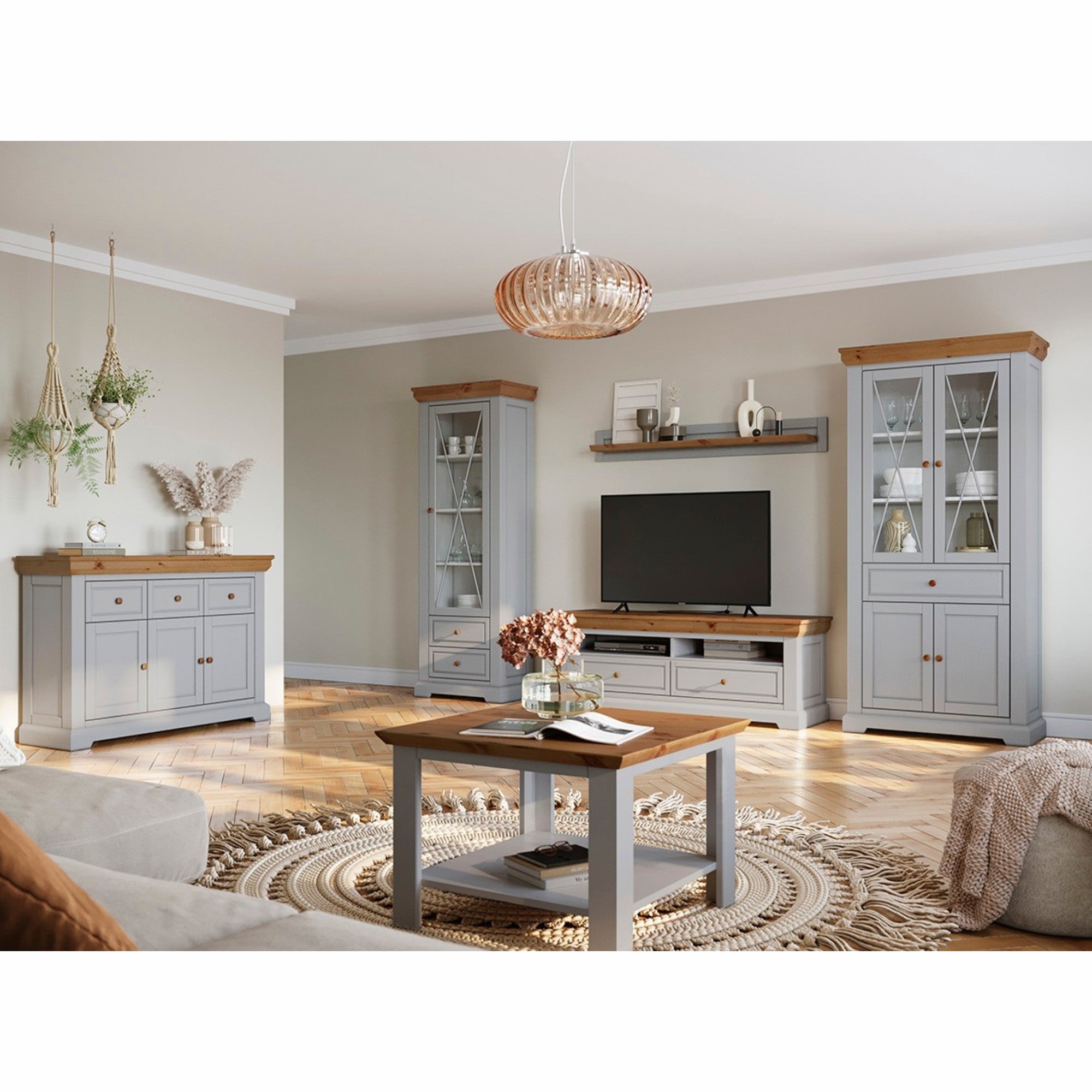 Klubtisch Marone 70x70cm, Material: Massives Kiefernholz