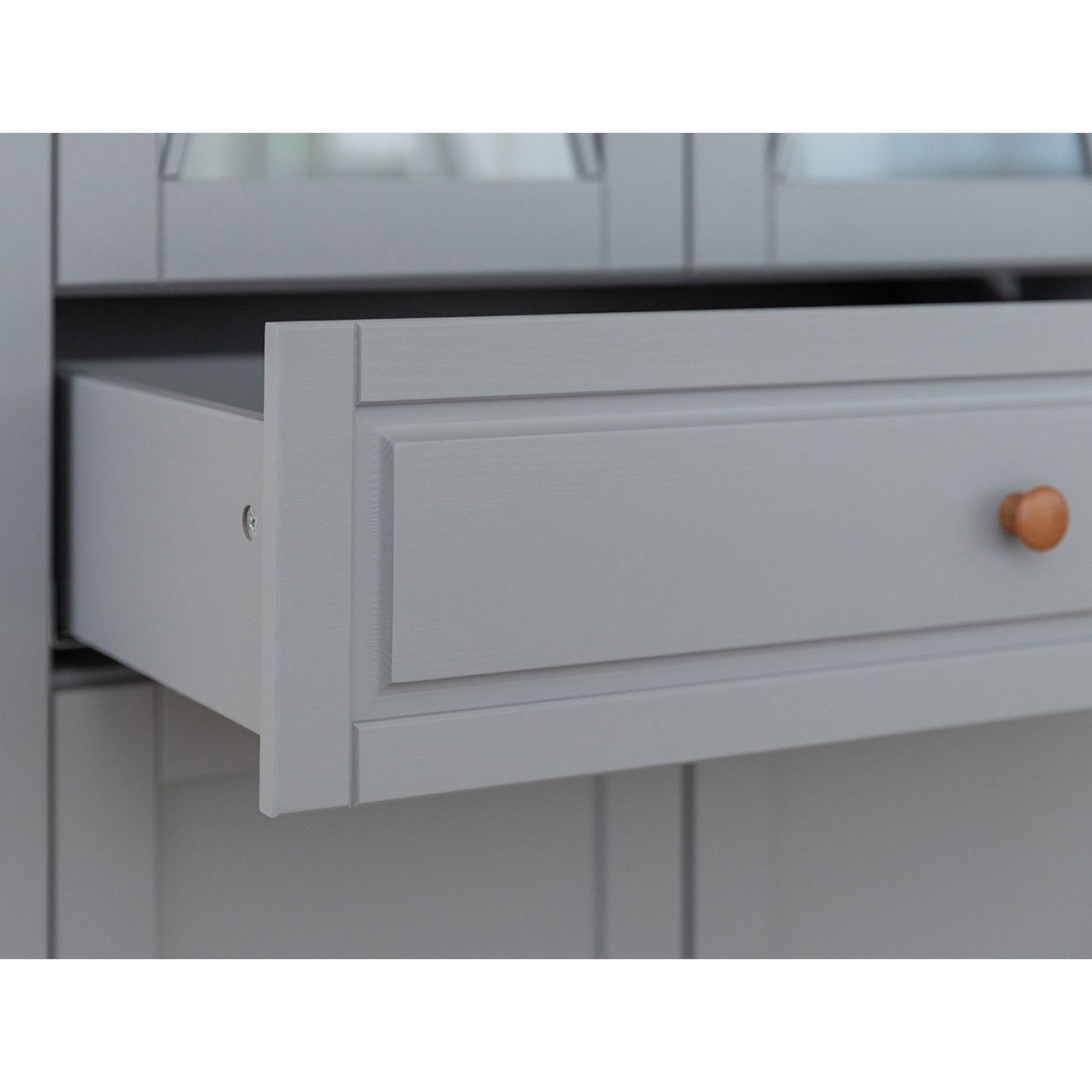 Vitrine Marone 41,2x199,7 cm, Material: Massives Kiefernholz