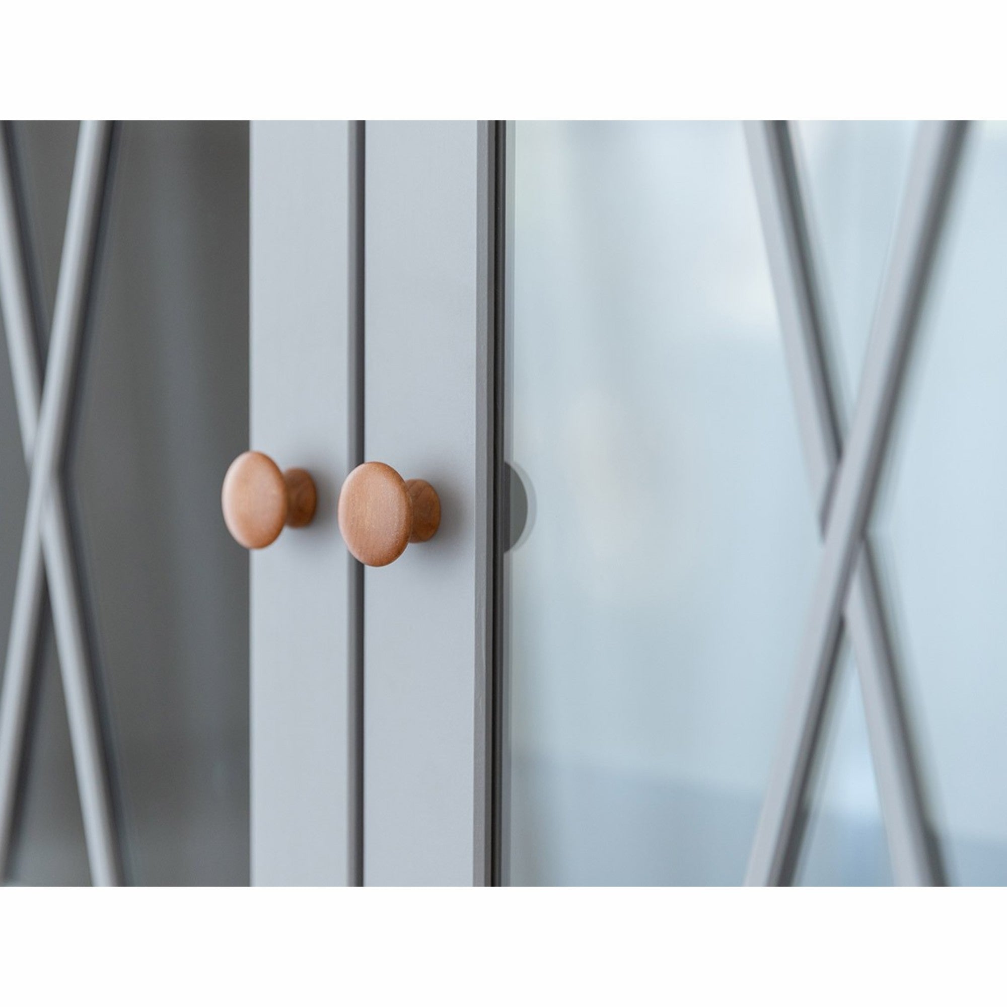 Vitrine Marone 41,2x199,7 cm, Material: Massives Kiefernholz
