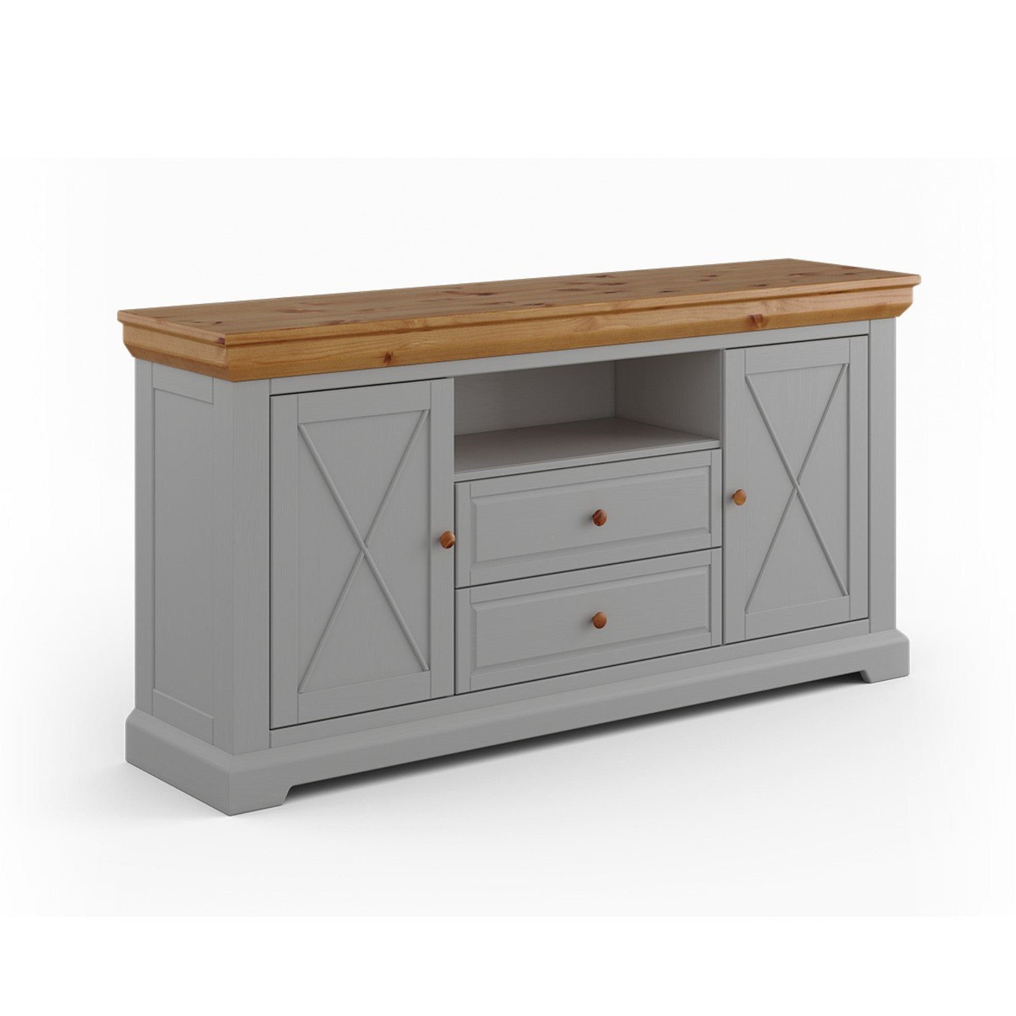 Kommode Marone 166,4x41,2 cm, Material: Massives Kiefernholz
