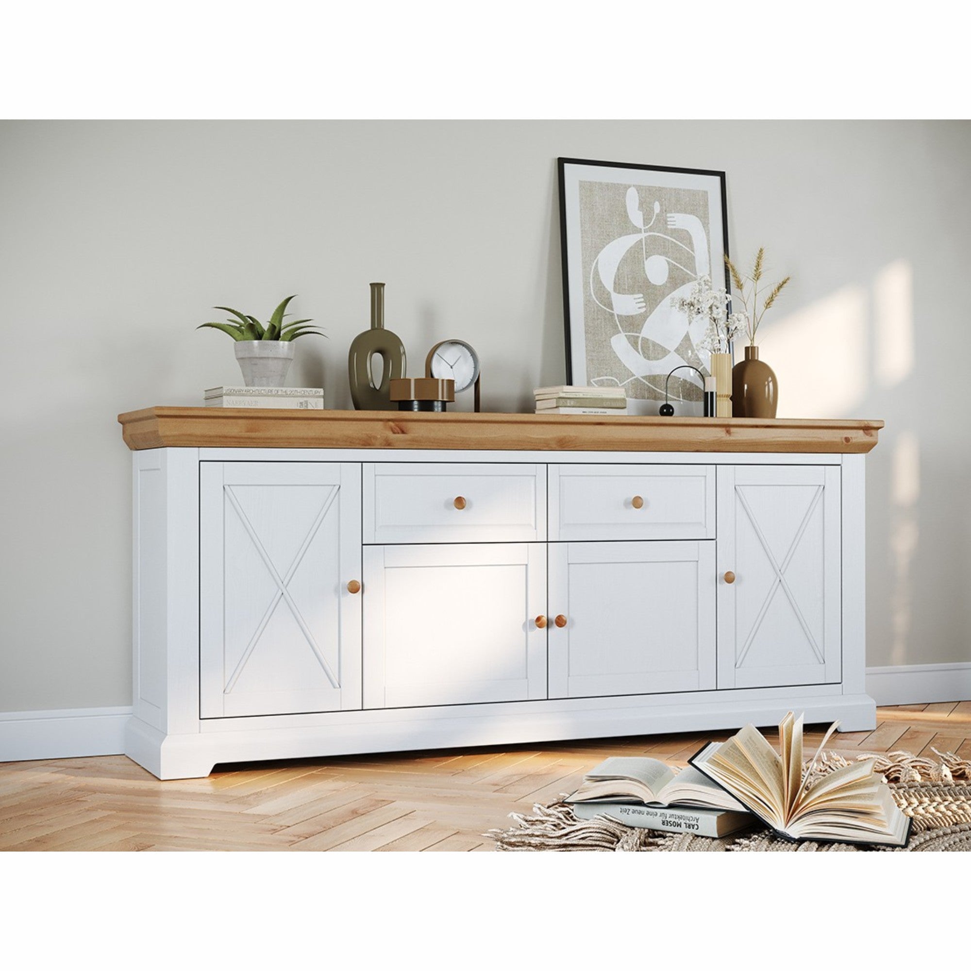 Kommode Marone 84,6x41,2 cm, Material: Massives Kiefernholz