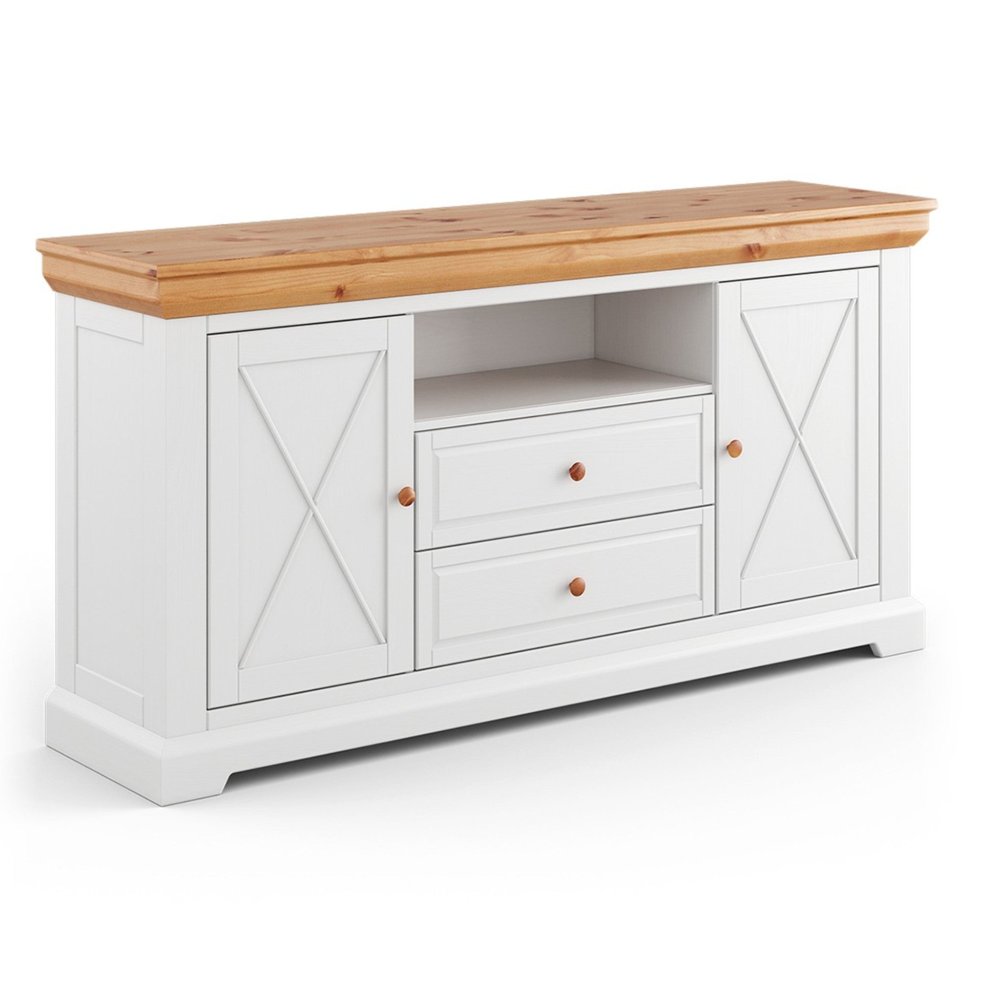Kommode Marone 166,4x41,2 cm, Material: Massives Kiefernholz