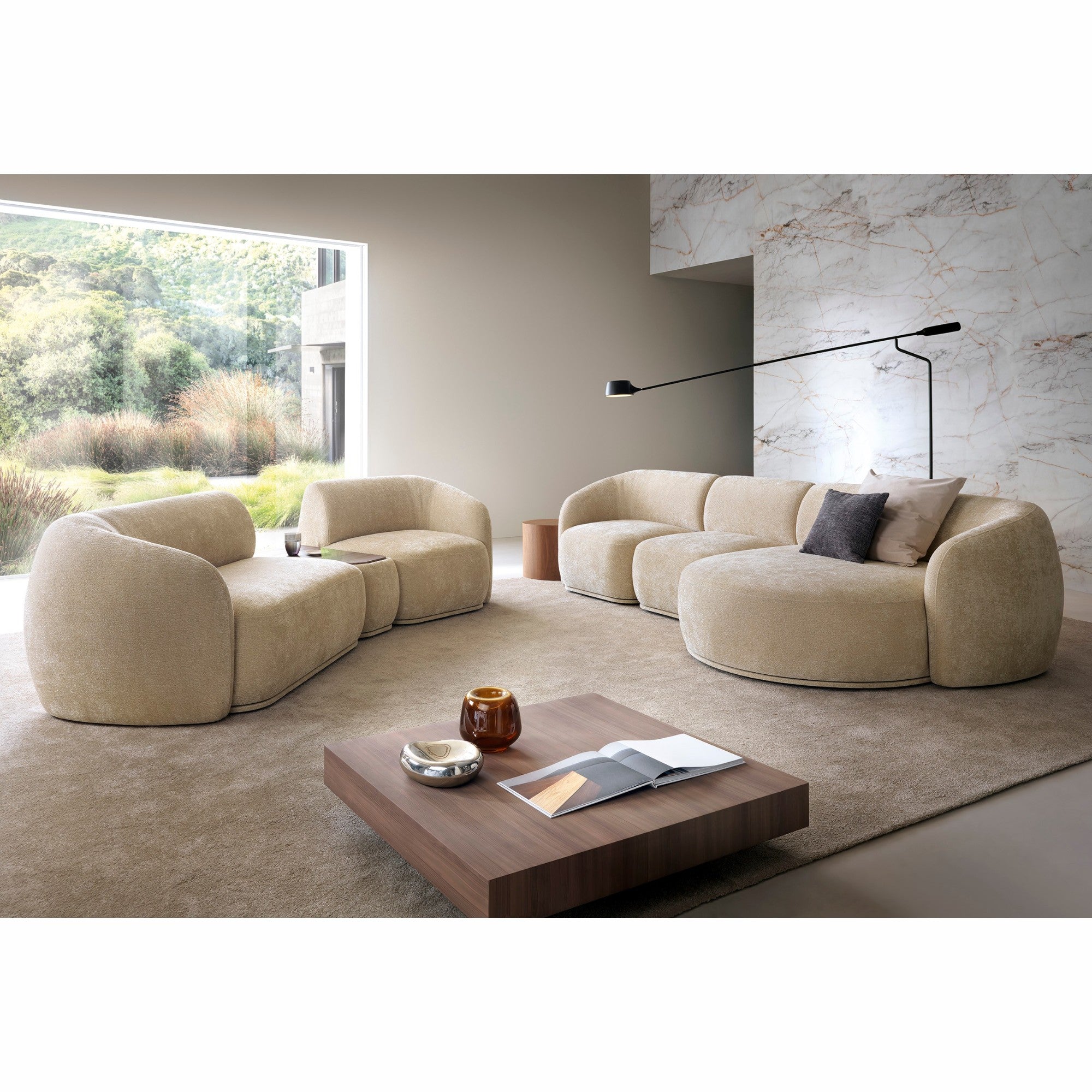 Sofa Nobo 307x97 cm, Material: Auswahlmöglichkeit