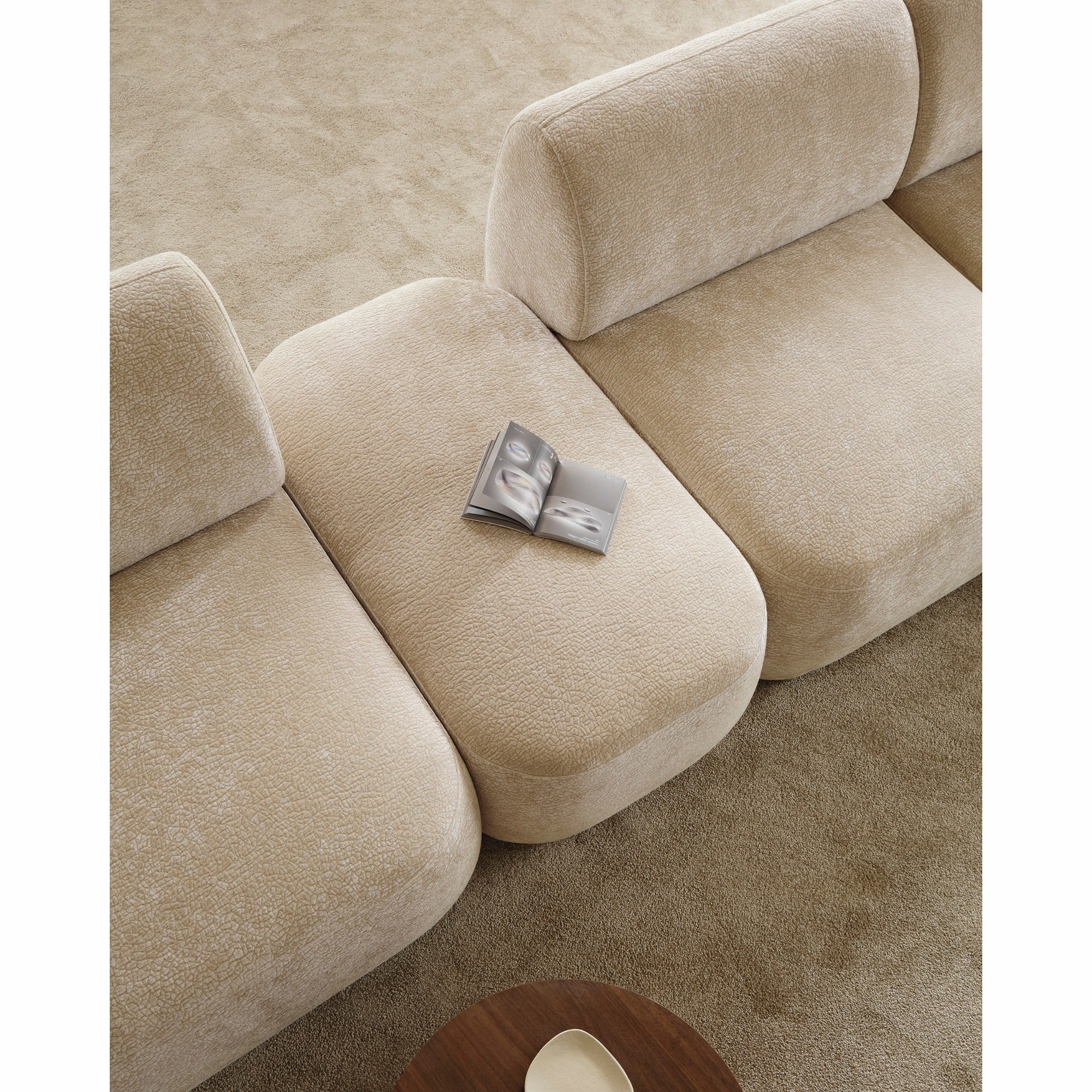 Modulares Sofa Nobo 308x147 cm, Material: Auswahlmöglichkeit