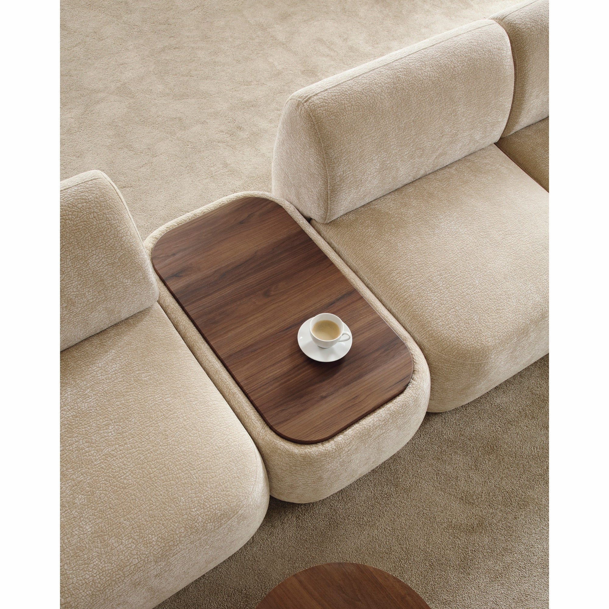Modulares Sofa Nobo 308x147 cm, Material: Auswahlmöglichkeit