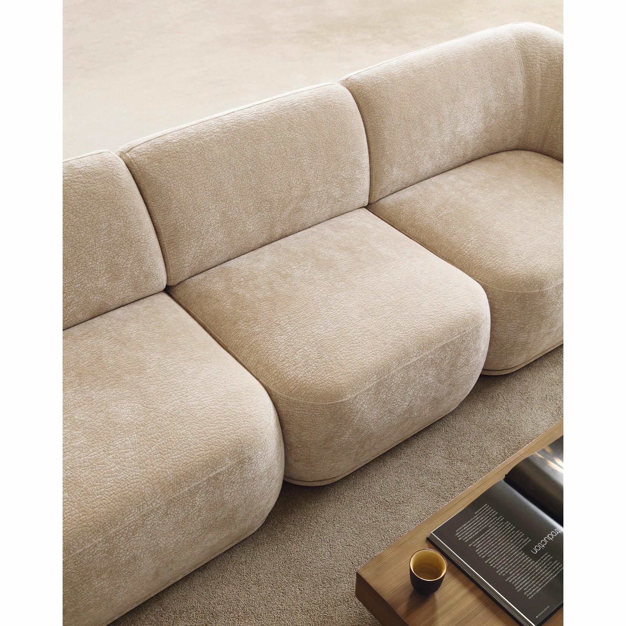 Modulares Sofa Nobo 288x147 cm, Material: Auswahlmöglichkeit