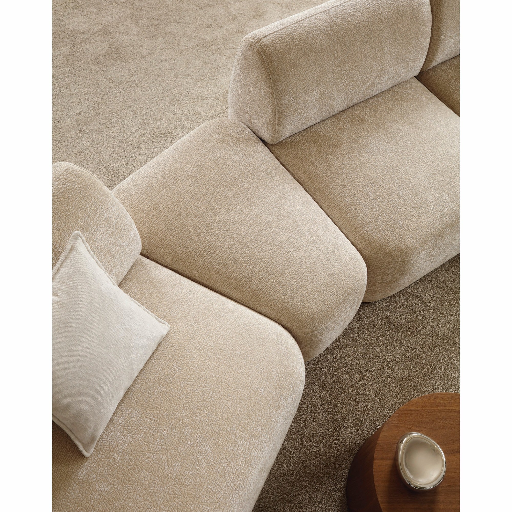 Modulares Sofa Nobo 357x147 cm, Material: Auswahlmöglichkeit