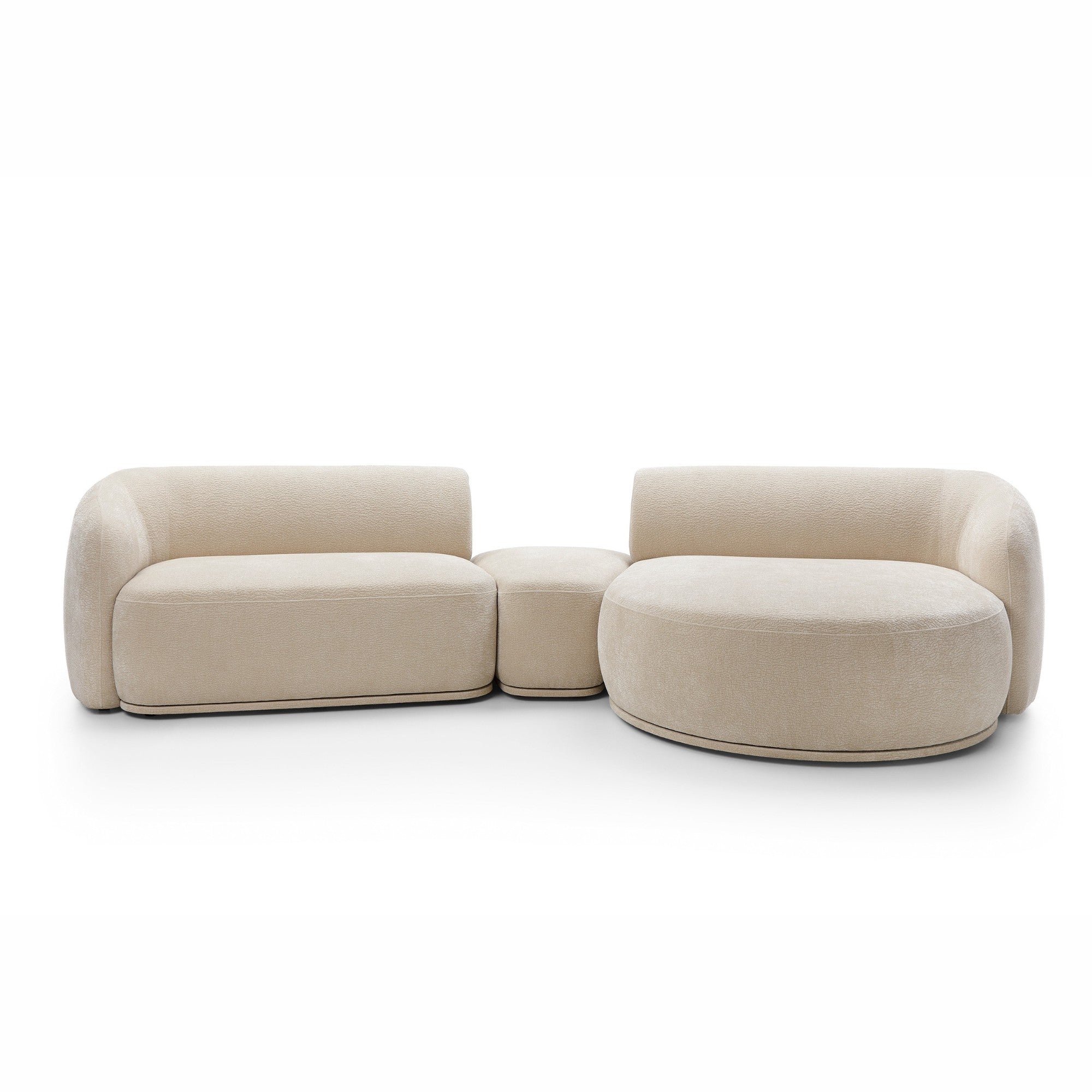 Modulares Sofa Nobo 357x147 cm, Material: Auswahlmöglichkeit