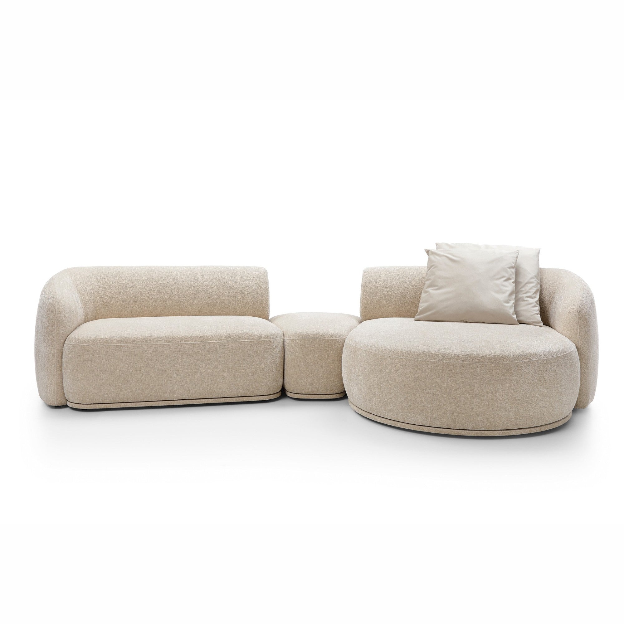 Modulares Sofa Nobo 357x147 cm, Material: Auswahlmöglichkeit