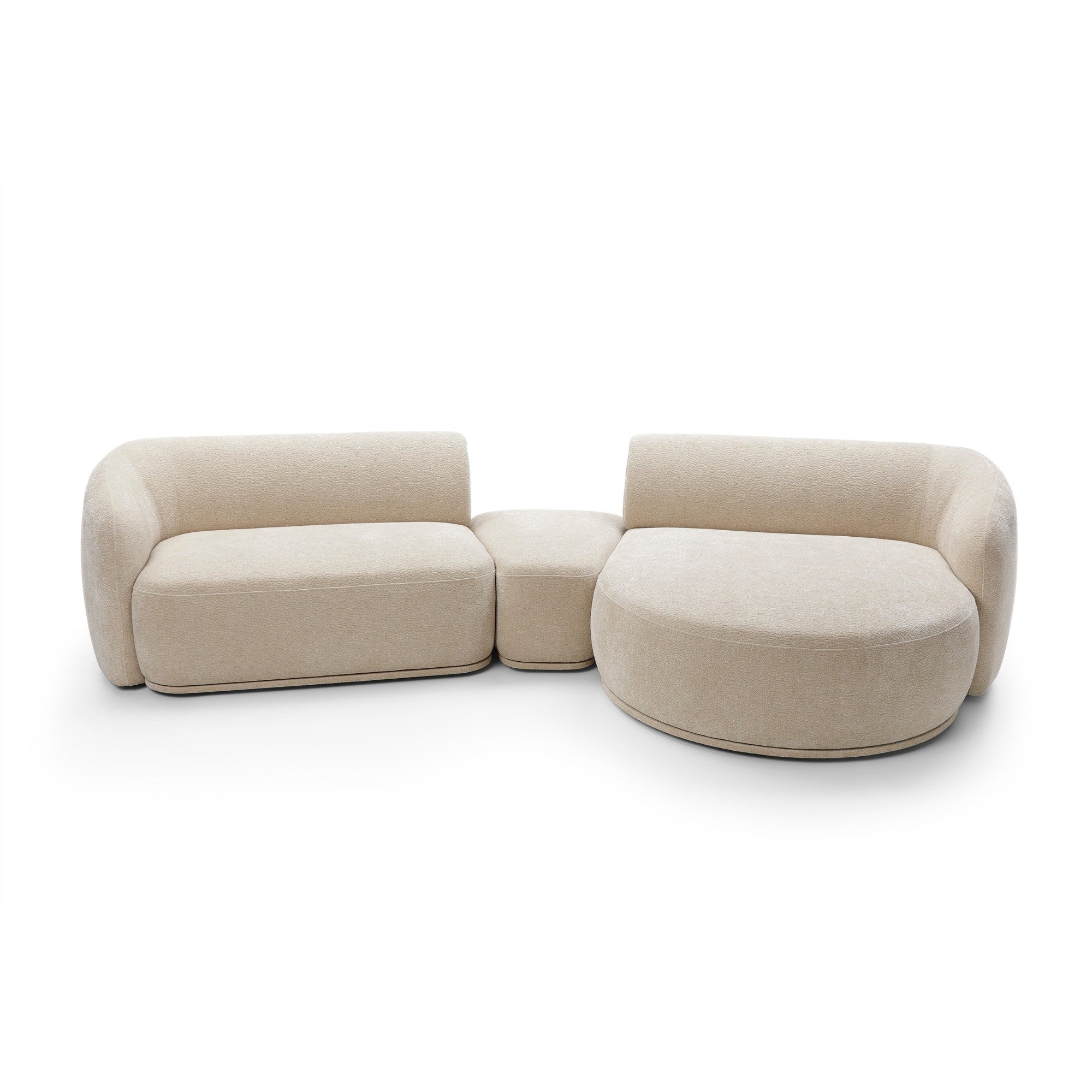 Modulares Sofa Nobo 357x147 cm, Material: Auswahlmöglichkeit