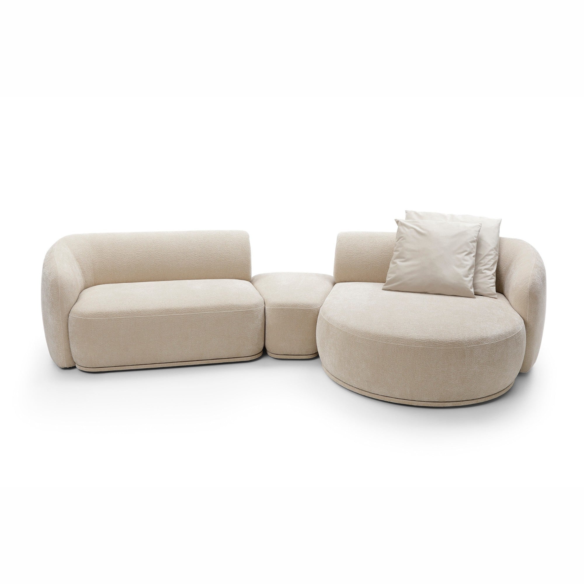 Modulares Sofa Nobo 357x147 cm, Material: Auswahlmöglichkeit