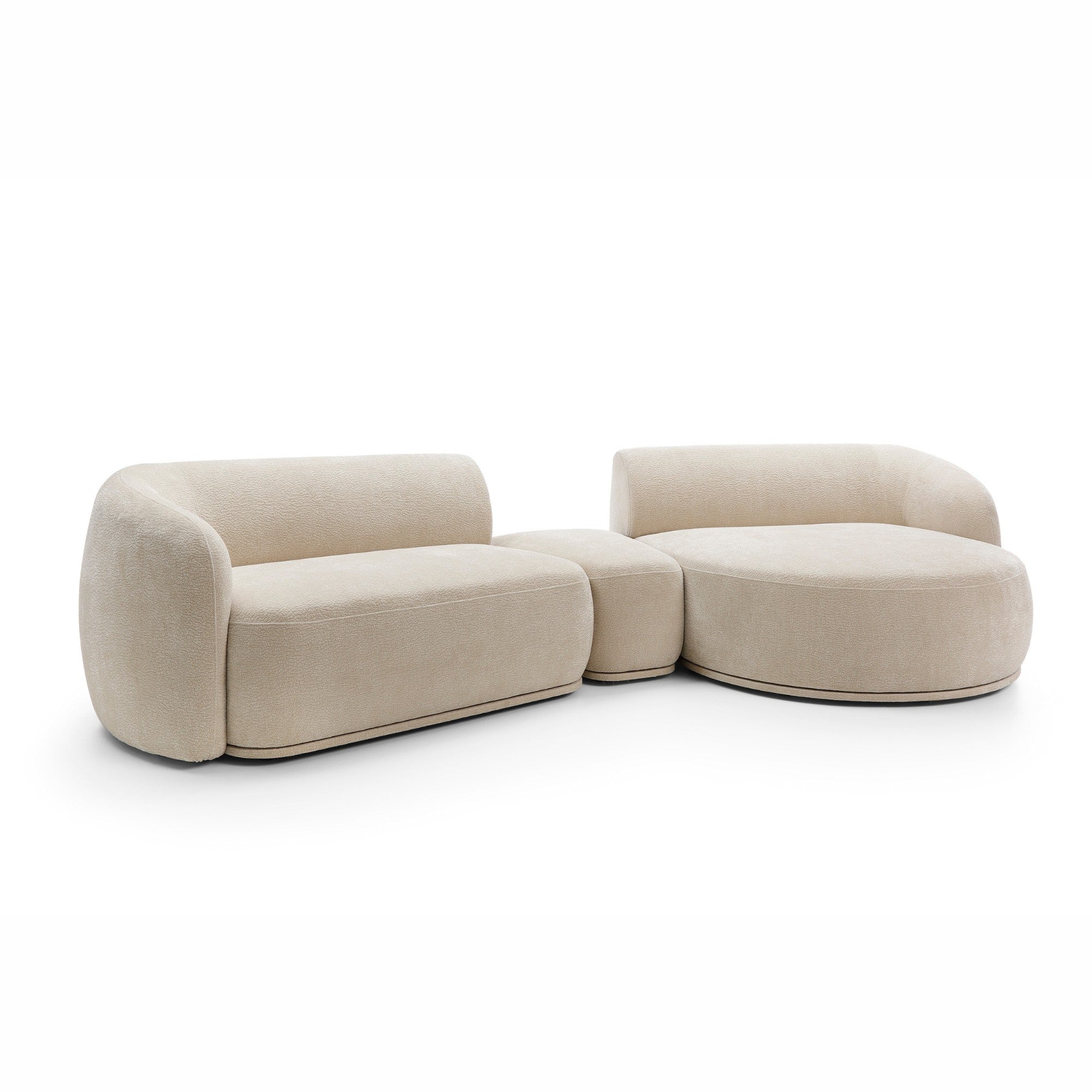 Modulares Sofa Nobo 357x147 cm, Material: Auswahlmöglichkeit