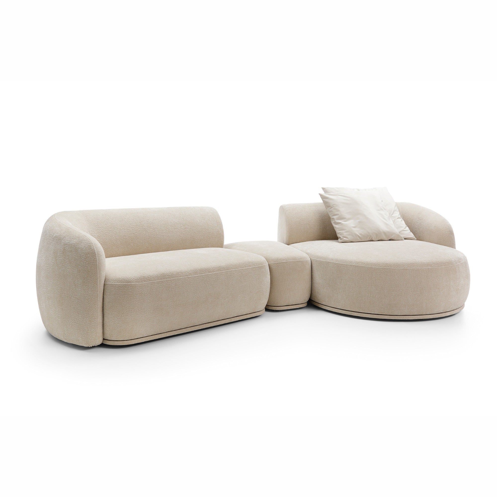 Modulares Sofa Nobo 357x147 cm, Material: Auswahlmöglichkeit