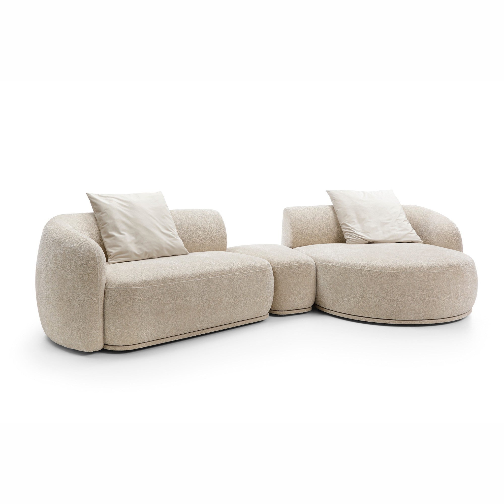 Modulares Sofa Nobo 357x147 cm, Material: Auswahlmöglichkeit