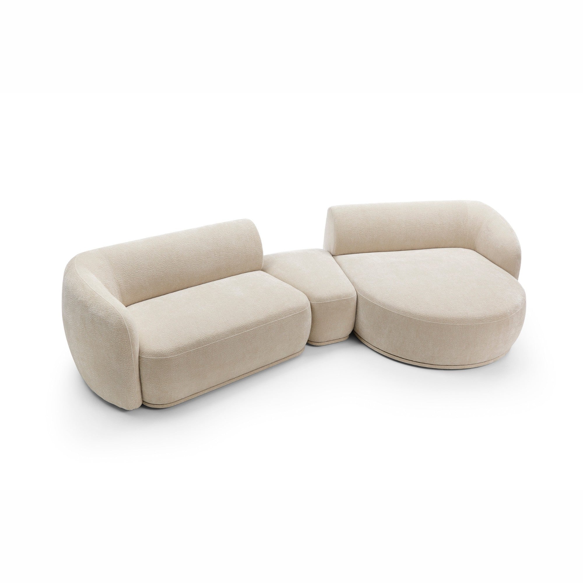 Modulares Sofa Nobo 357x147 cm, Material: Auswahlmöglichkeit