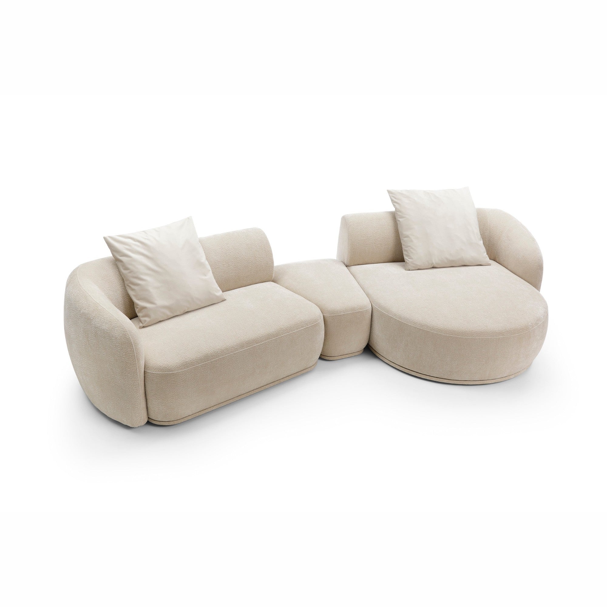 Modulares Sofa Nobo 357x147 cm, Material: Auswahlmöglichkeit