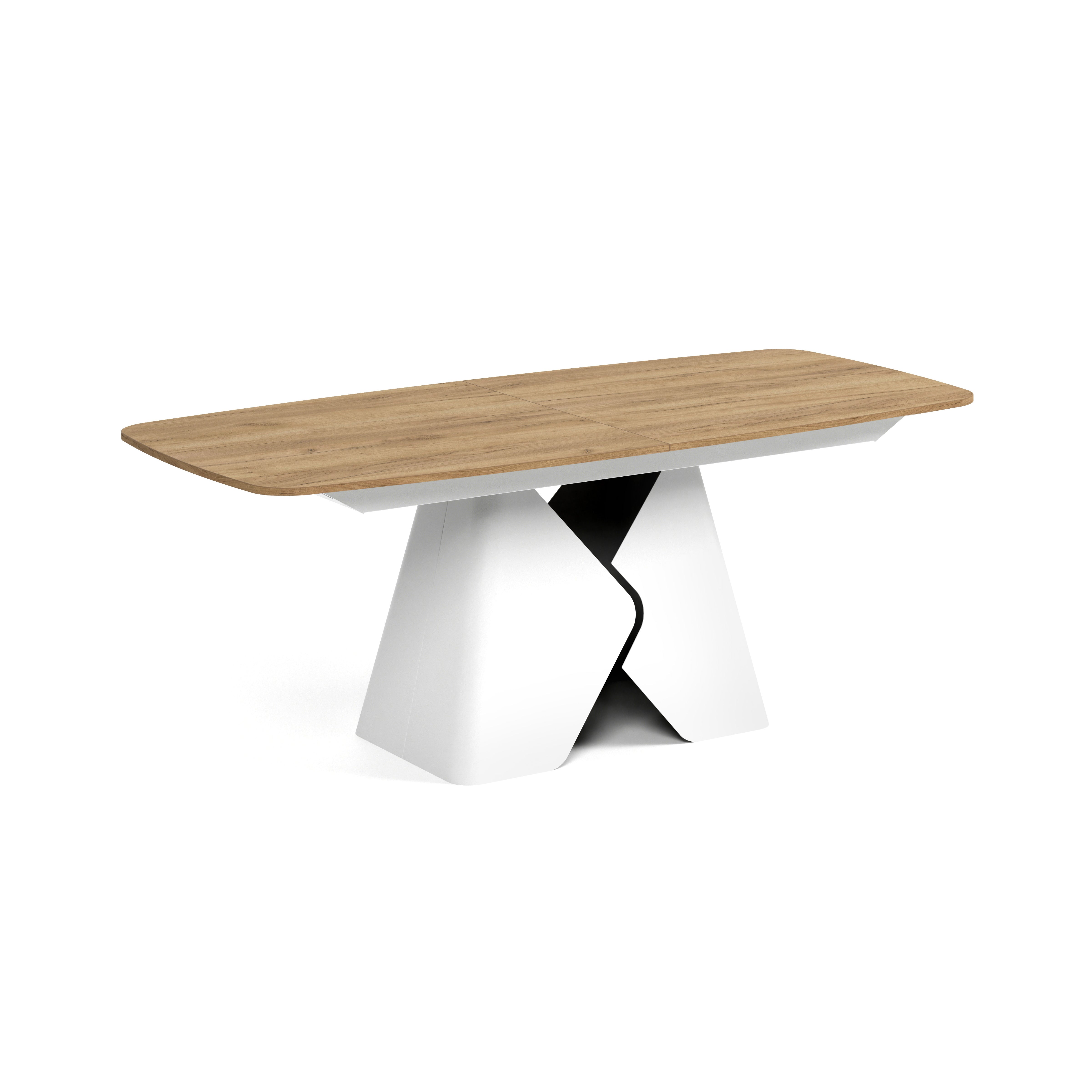 Ausziehbarer Tisch Prisma, Material: Laminierte Platte
