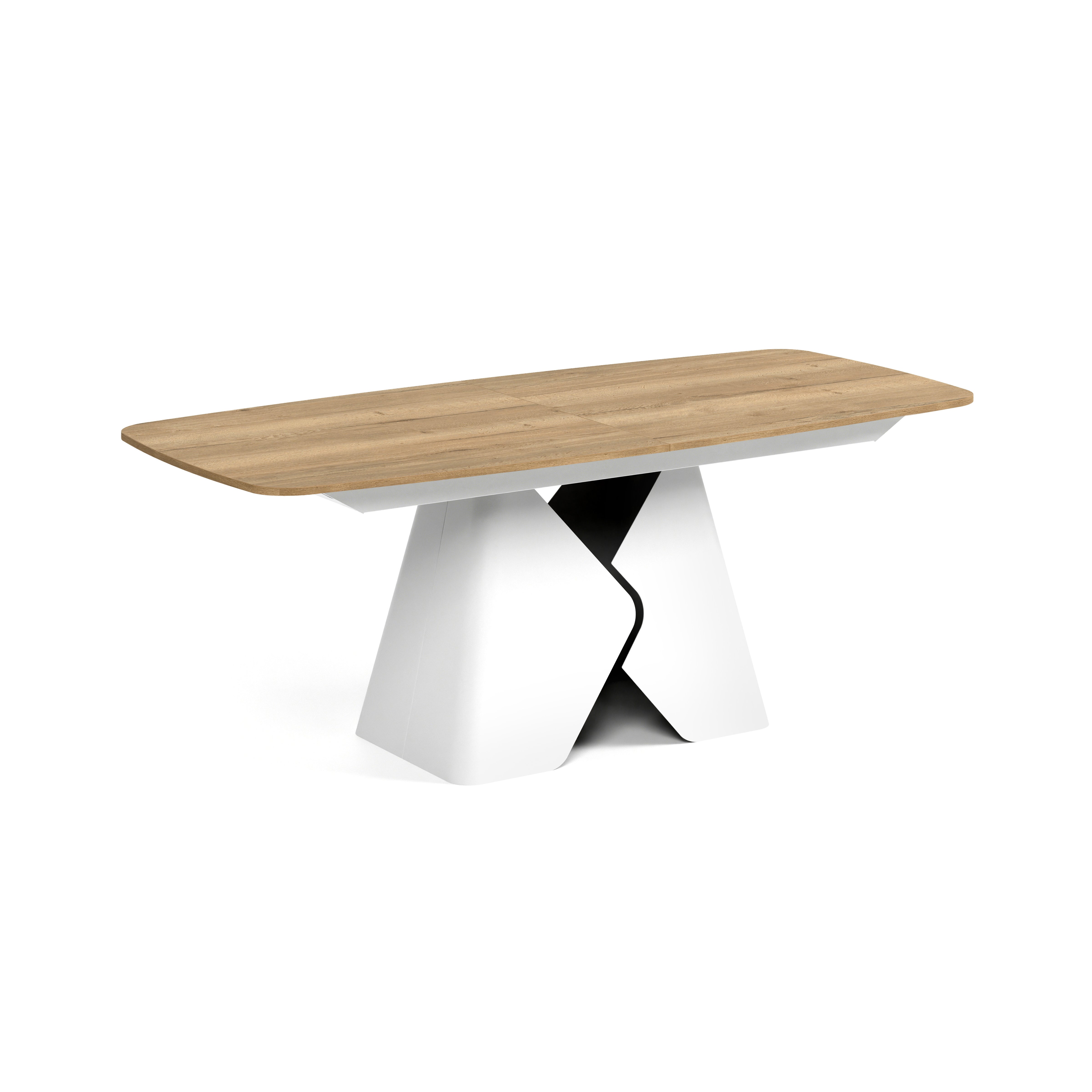 Ausziehbarer Tisch Prisma, Material: Laminierte Platte