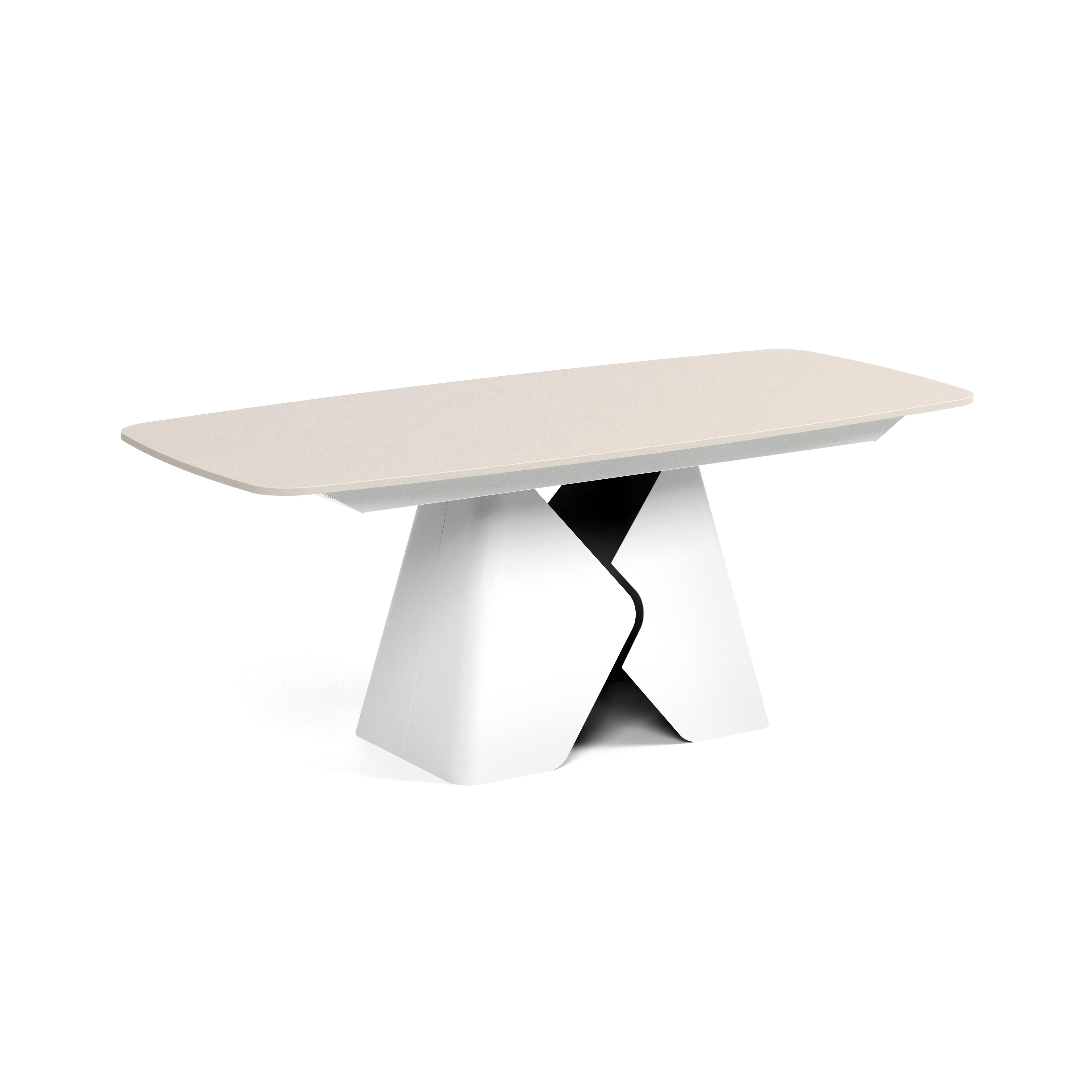 Ausziehbarer Tisch Prisma, Material: Laminierte Platte