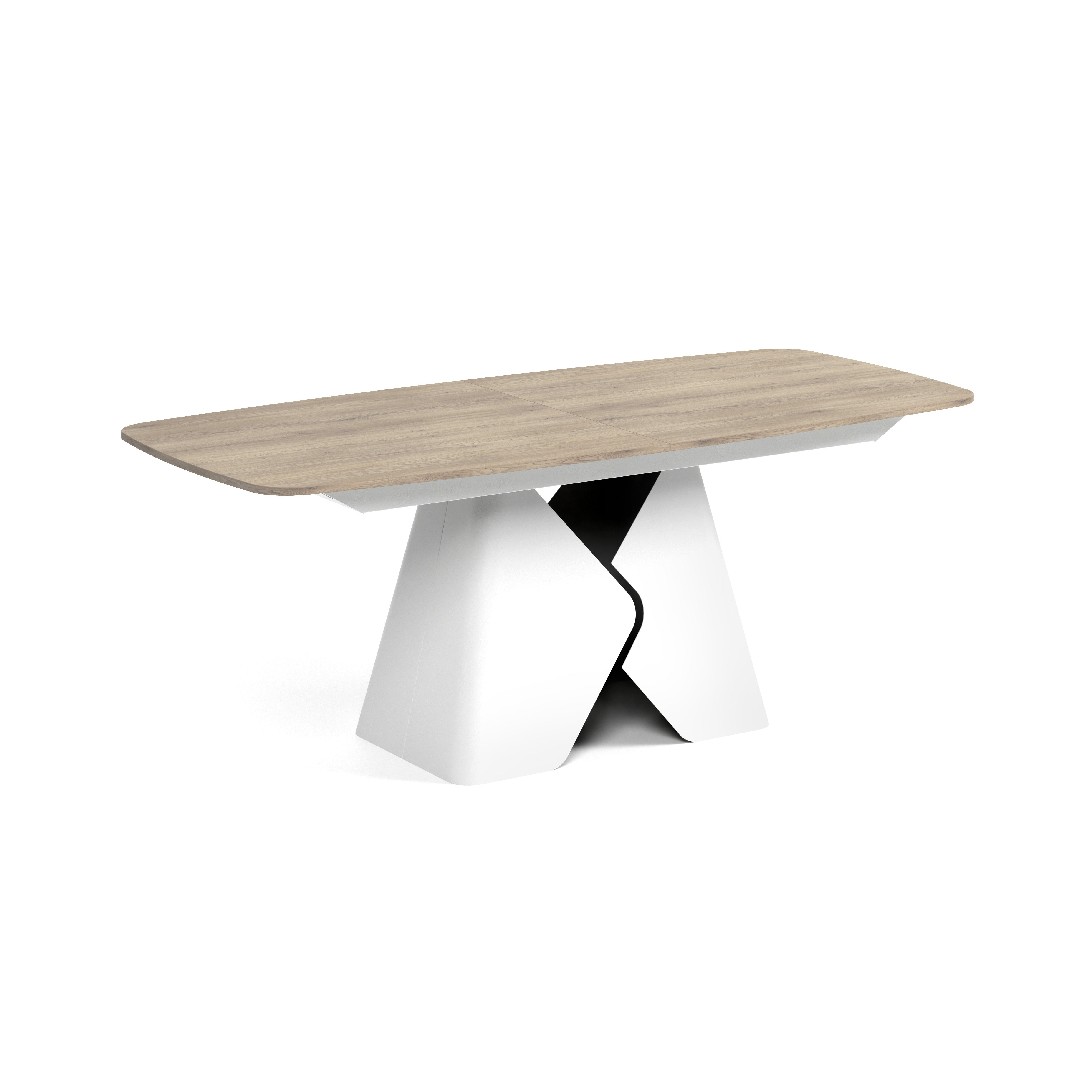 Ausziehbarer Tisch Prisma, Material: Laminierte Platte
