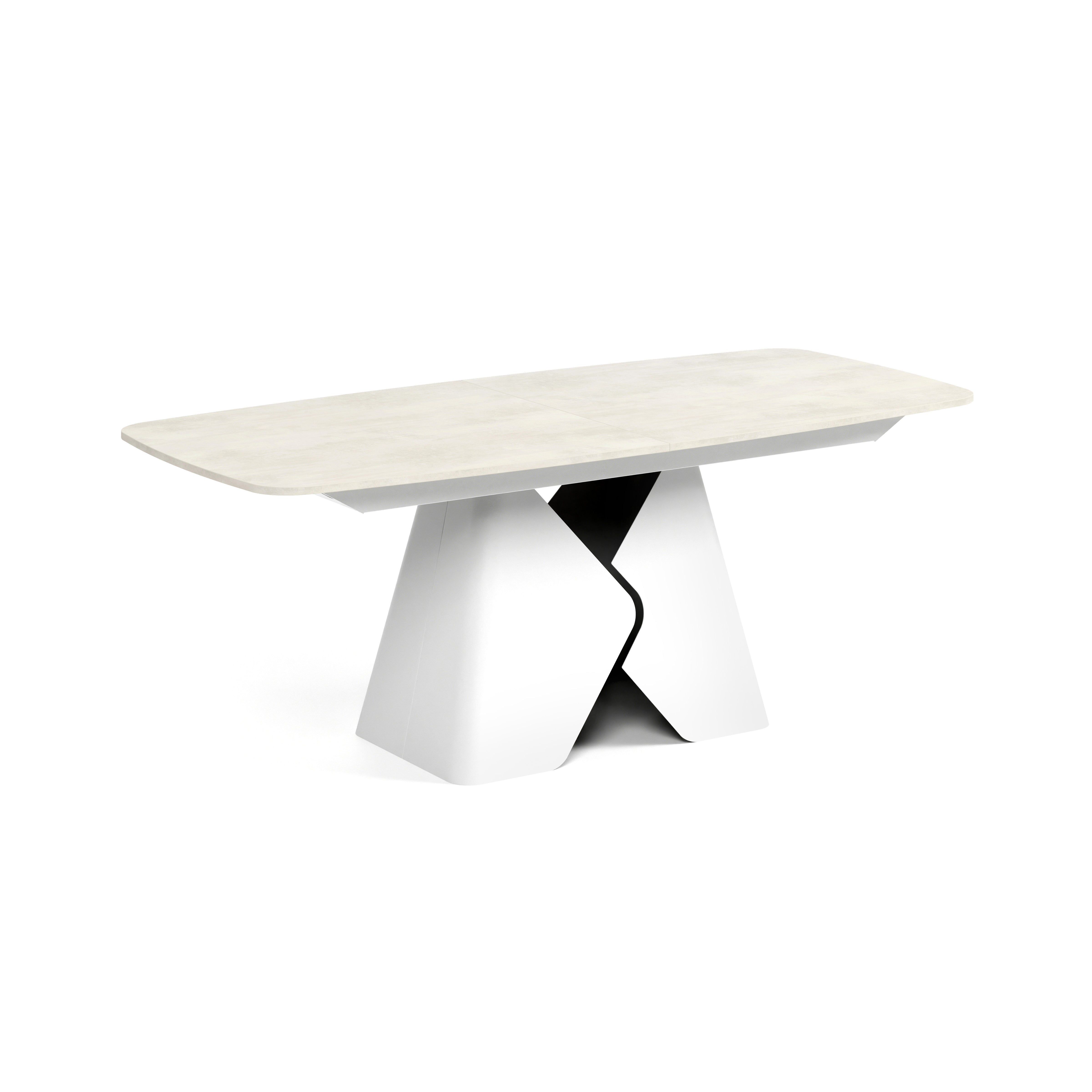 Ausziehbarer Tisch Prisma, Material: Laminierte Platte