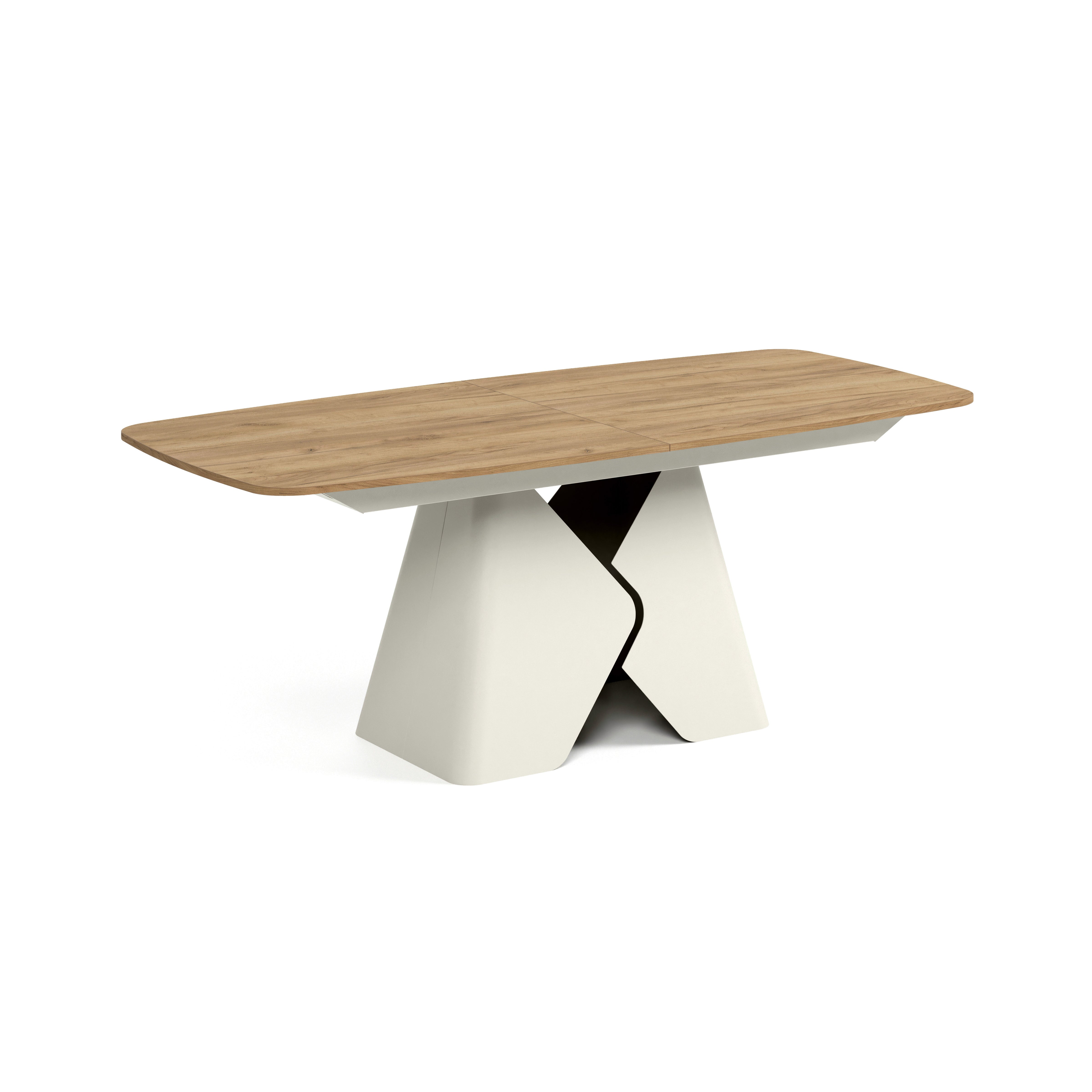 Ausziehbarer Tisch Prisma, Material: Laminierte Platte