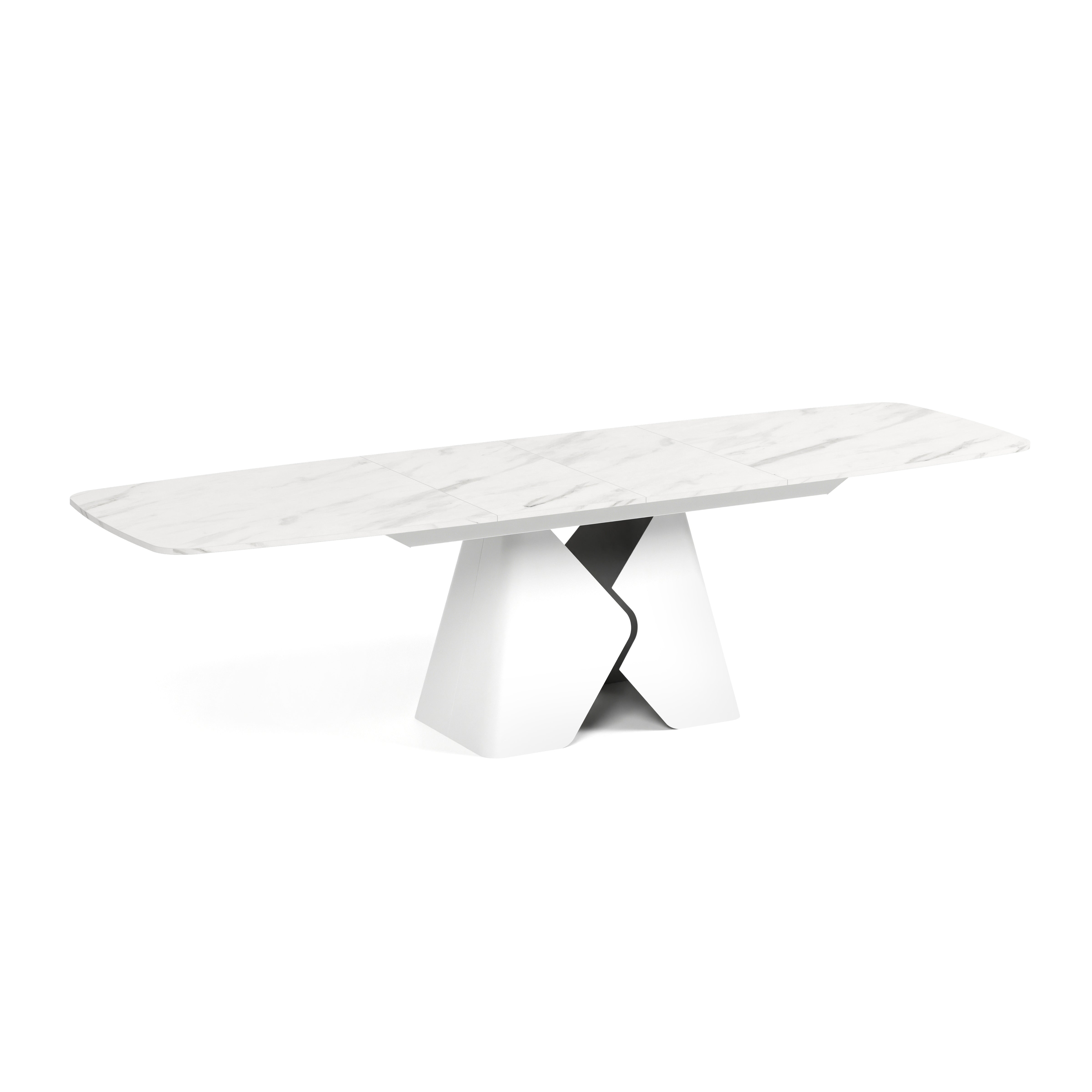 Ausziehbarer Tisch Prisma, Material: Laminierte Platte