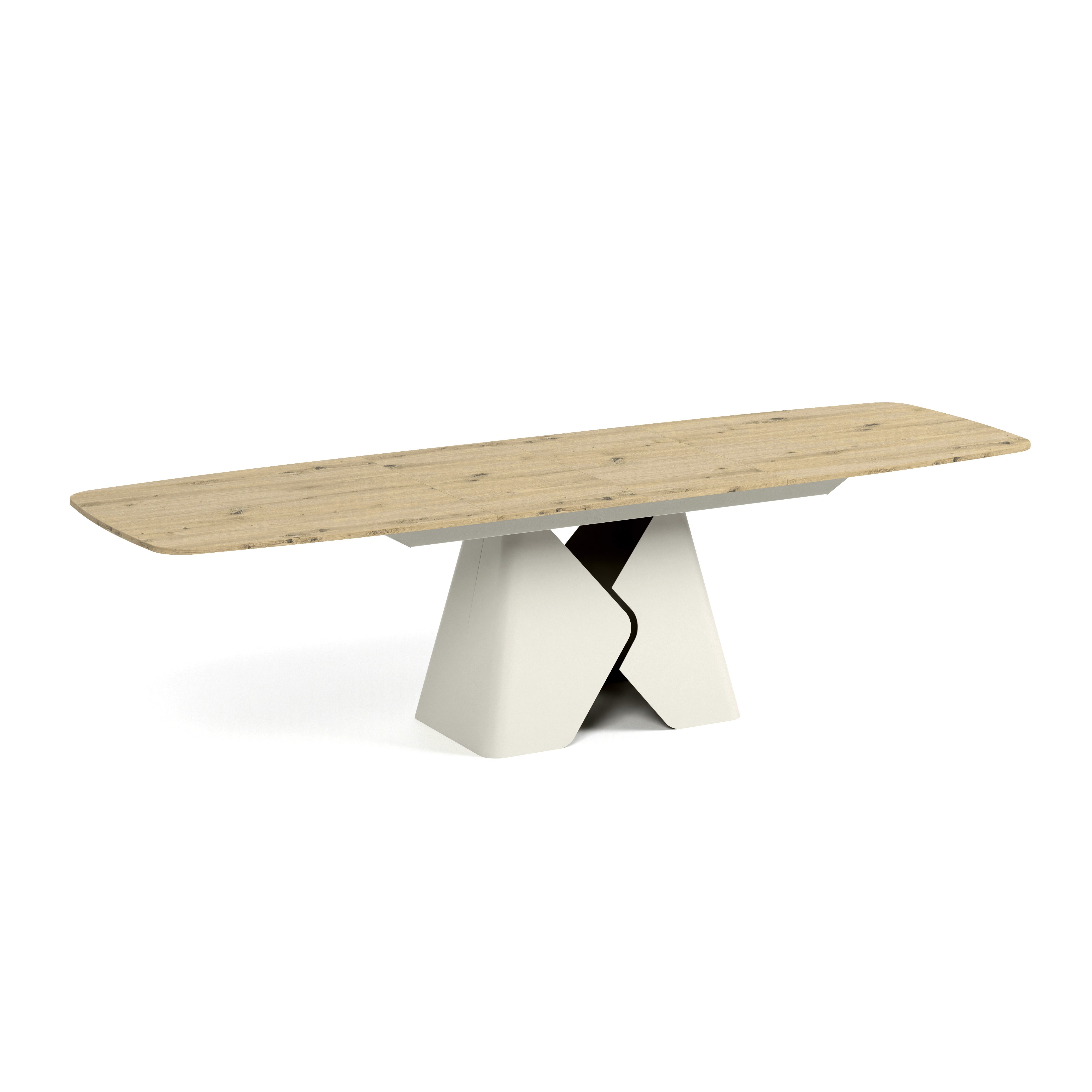 Ausziehbarer Tisch Prisma, Material: Laminierte Platte