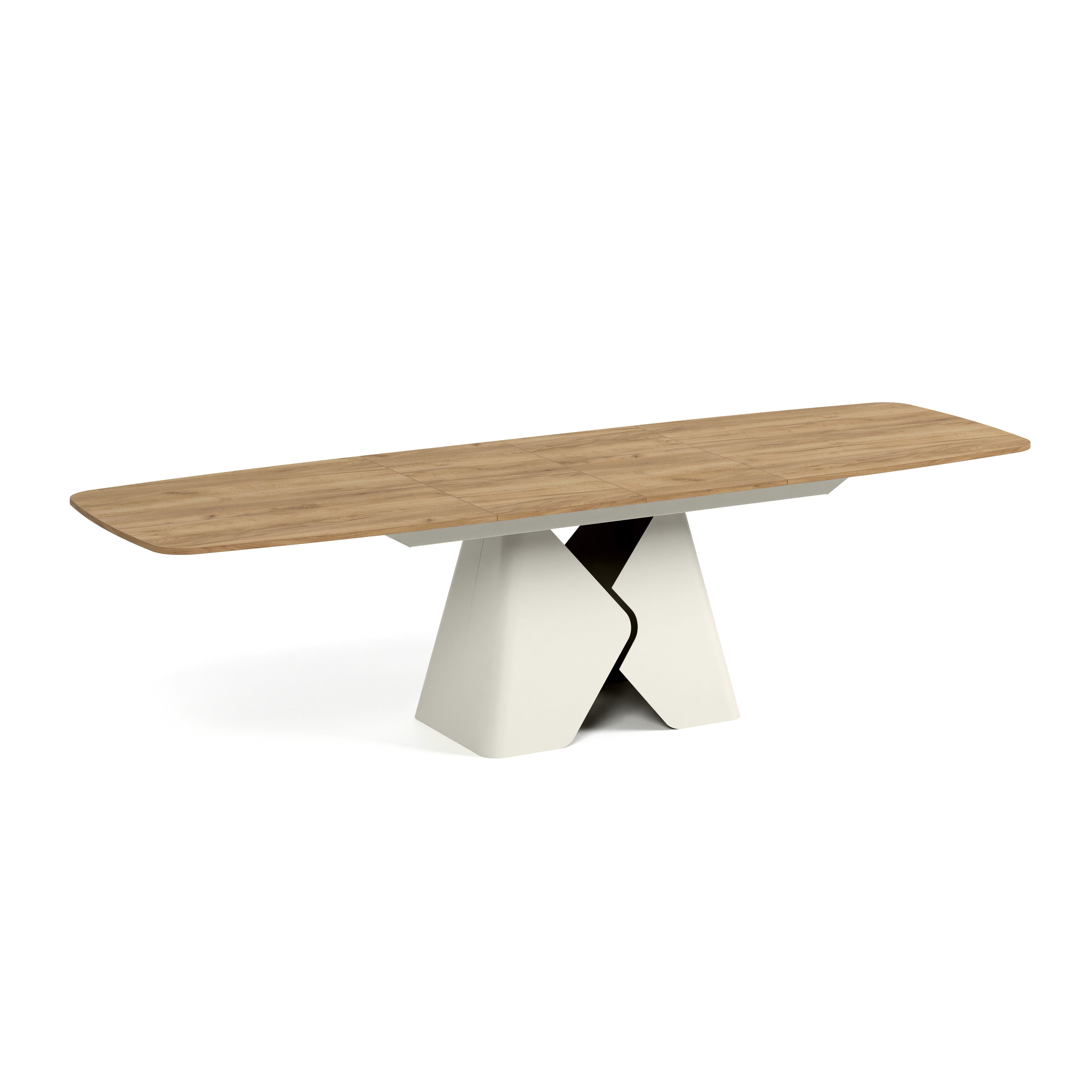 Ausziehbarer Tisch Prisma, Material: Laminierte Platte