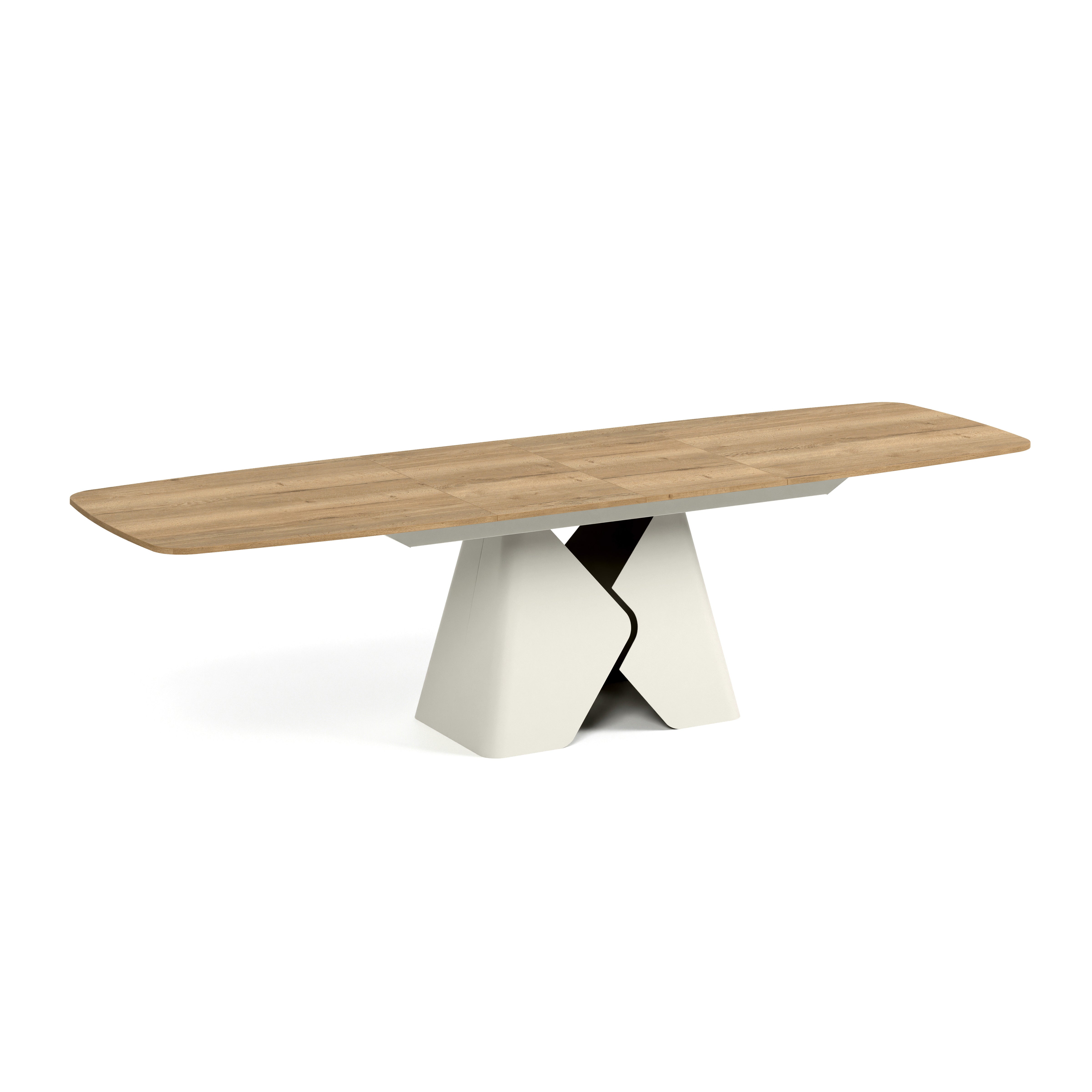 Ausziehbarer Tisch Prisma, Material: Laminierte Platte