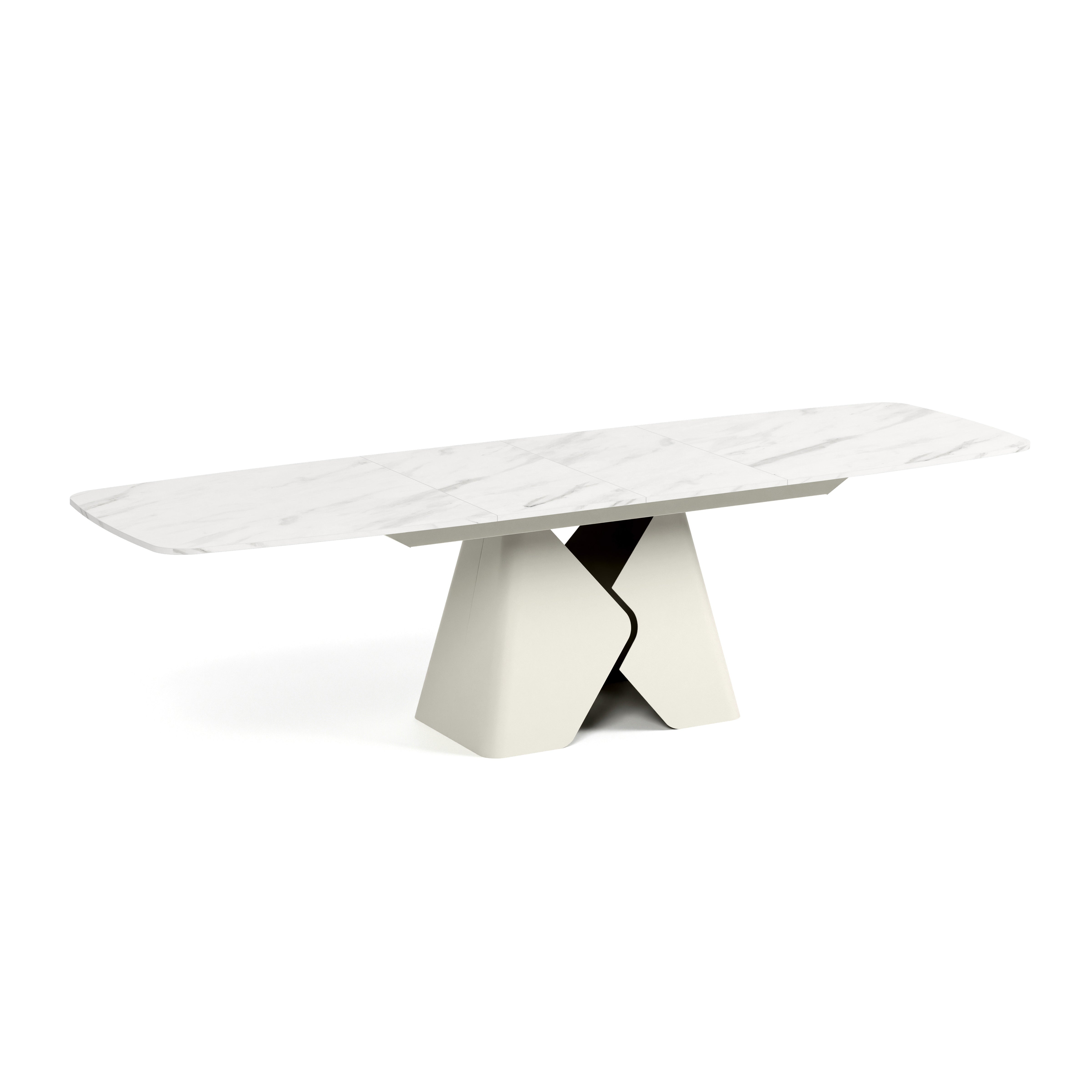 Ausziehbarer Tisch Prisma, Material: Laminierte Platte