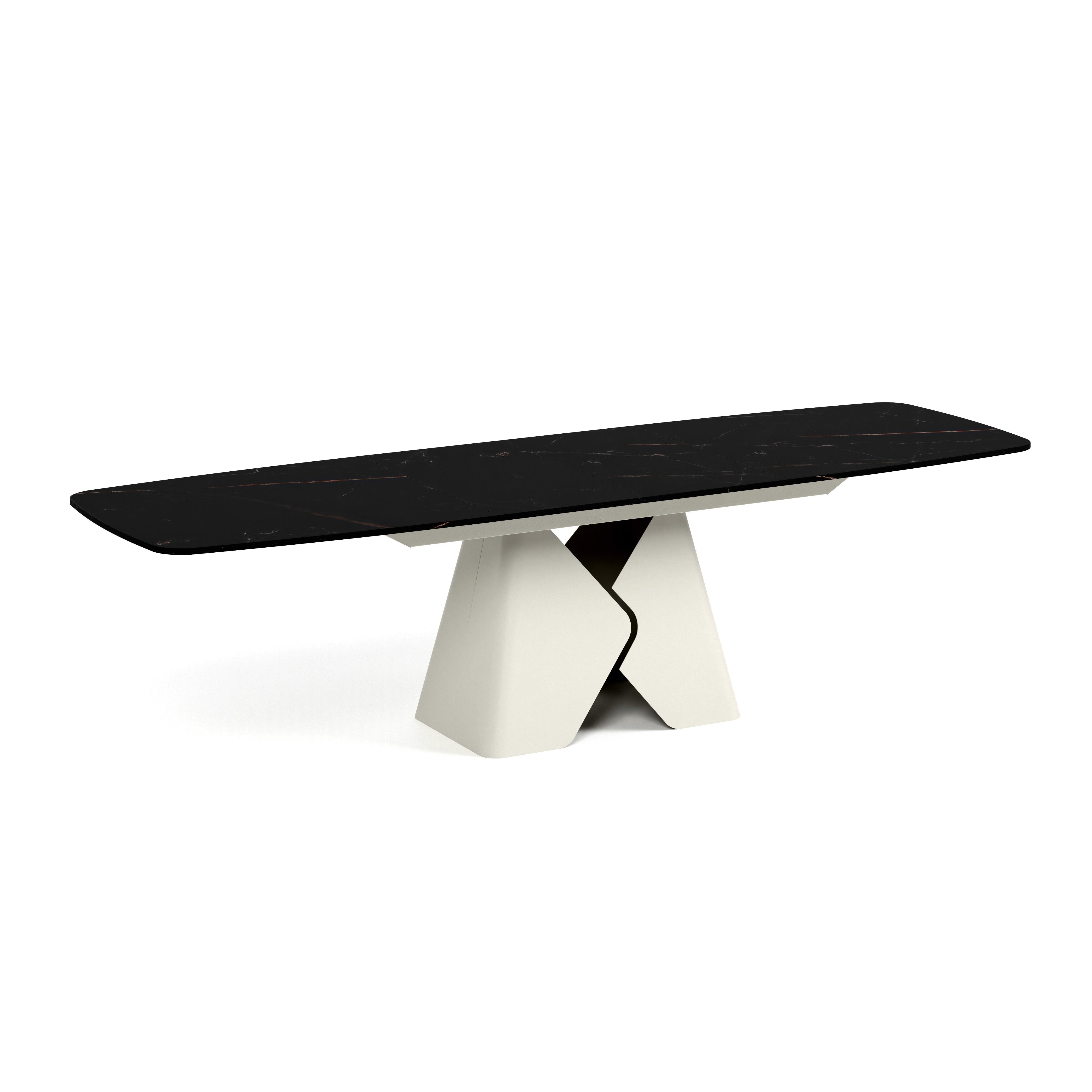 Ausziehbarer Tisch Prisma, Material: Laminierte Platte