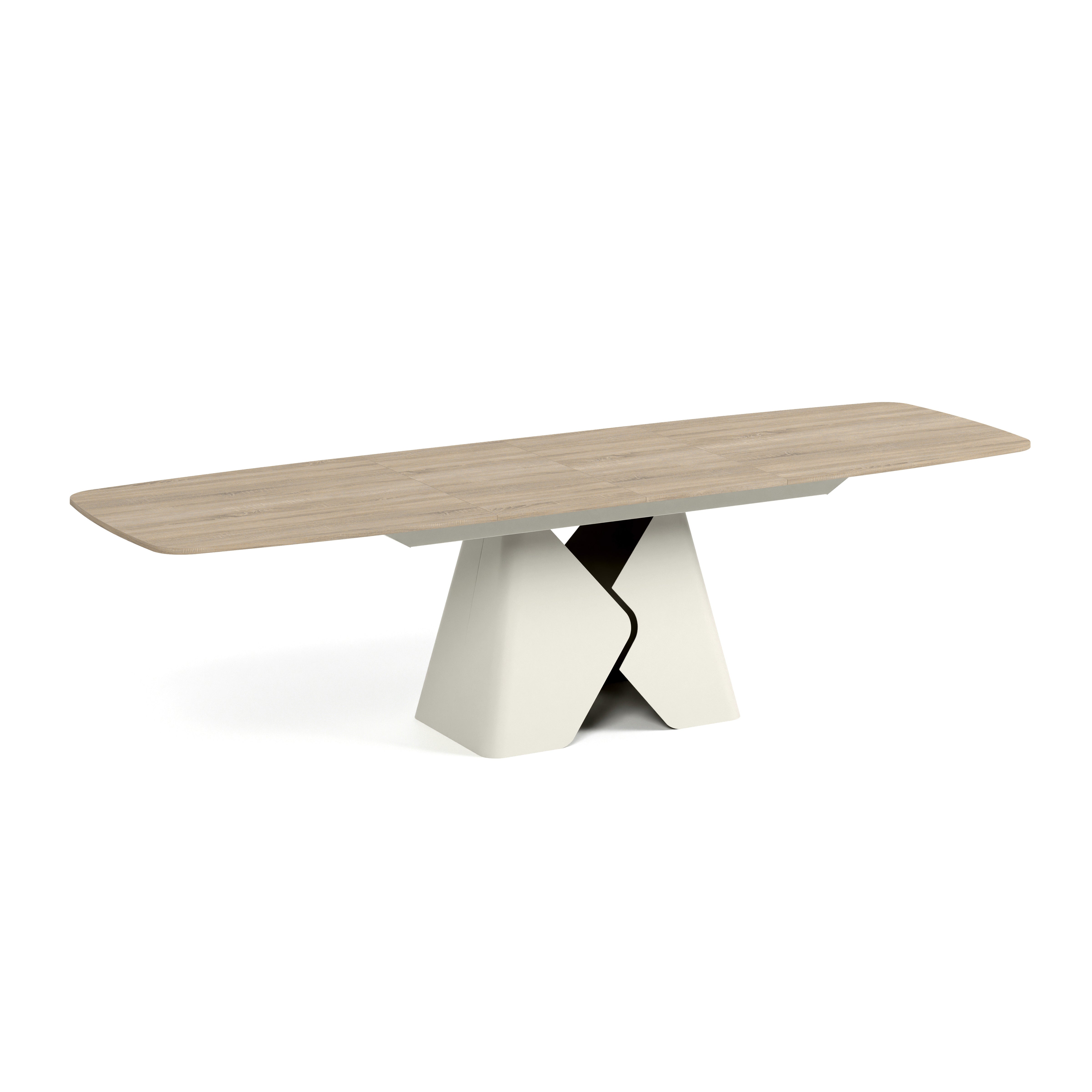 Ausziehbarer Tisch Prisma, Material: Laminierte Platte