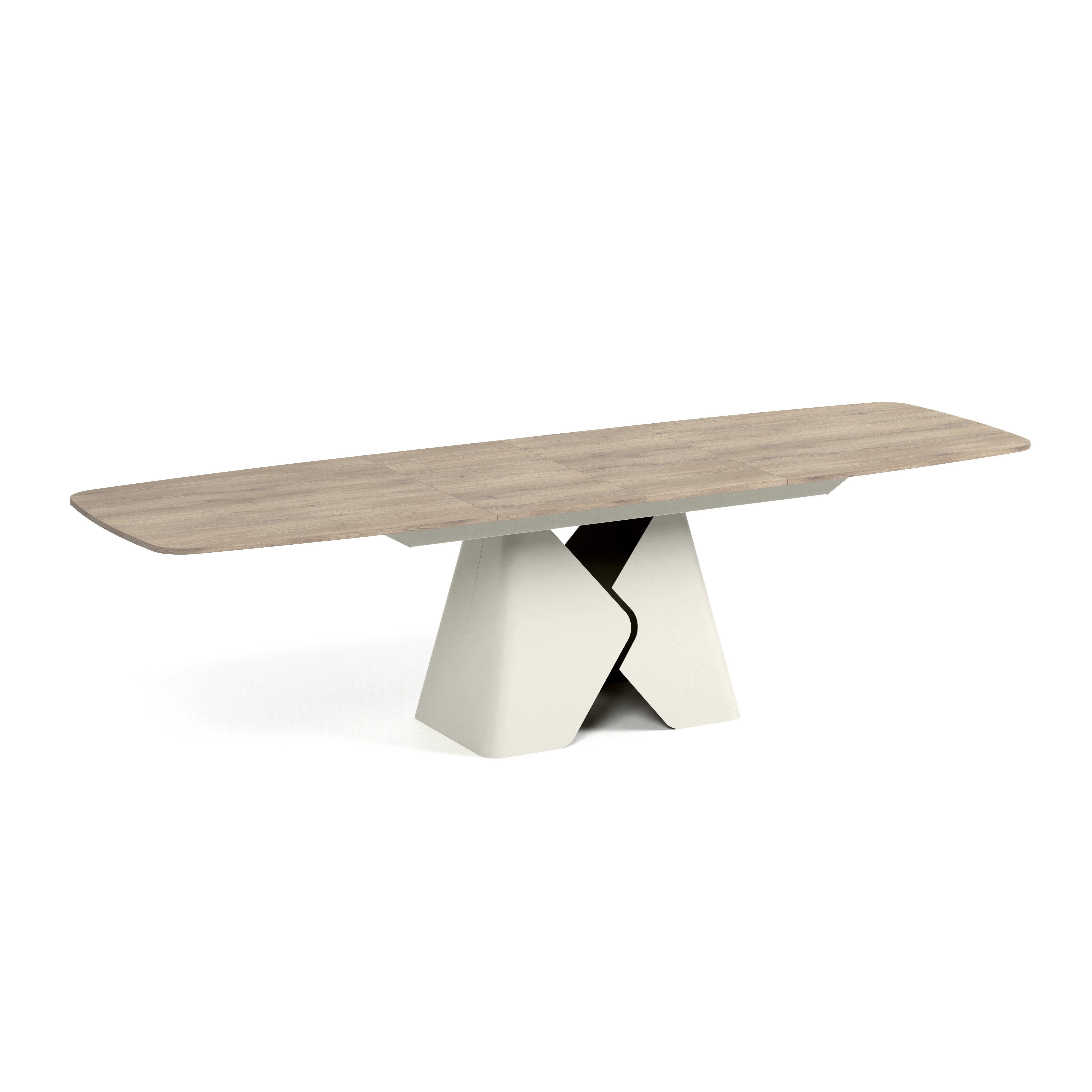 Ausziehbarer Tisch Prisma, Material: Laminierte Platte