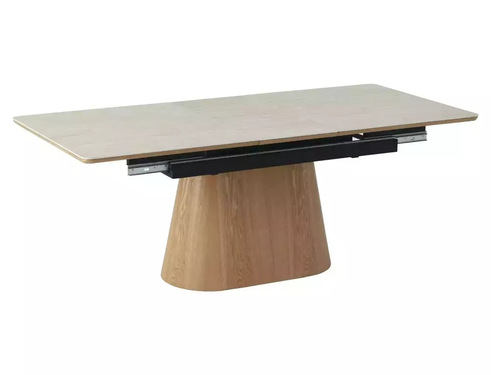 Ausziehbarer Esstisch Monaco 160/200x90cm, Material: MDF und Keramik