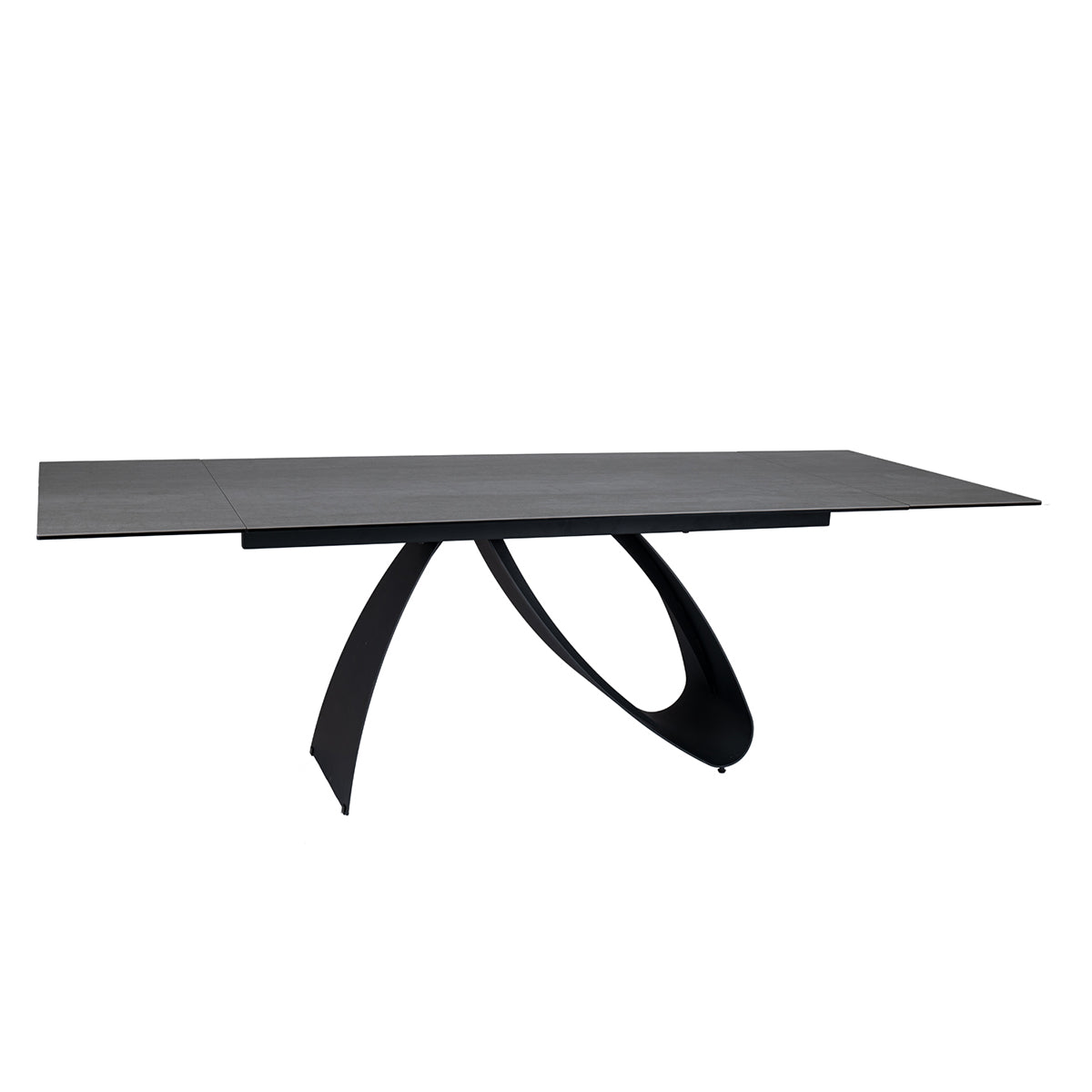 Esstisch Diuna 160/240x90cm, Material: Gehärtetes Glas, Keramik